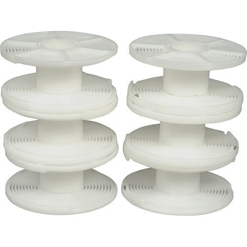 Paterson Auto Load Adjustable Film Reel for Super System 4 Tanks - Set of 6 Reels - Perfect for 35mm & 120 Film Developing at Home or Studio