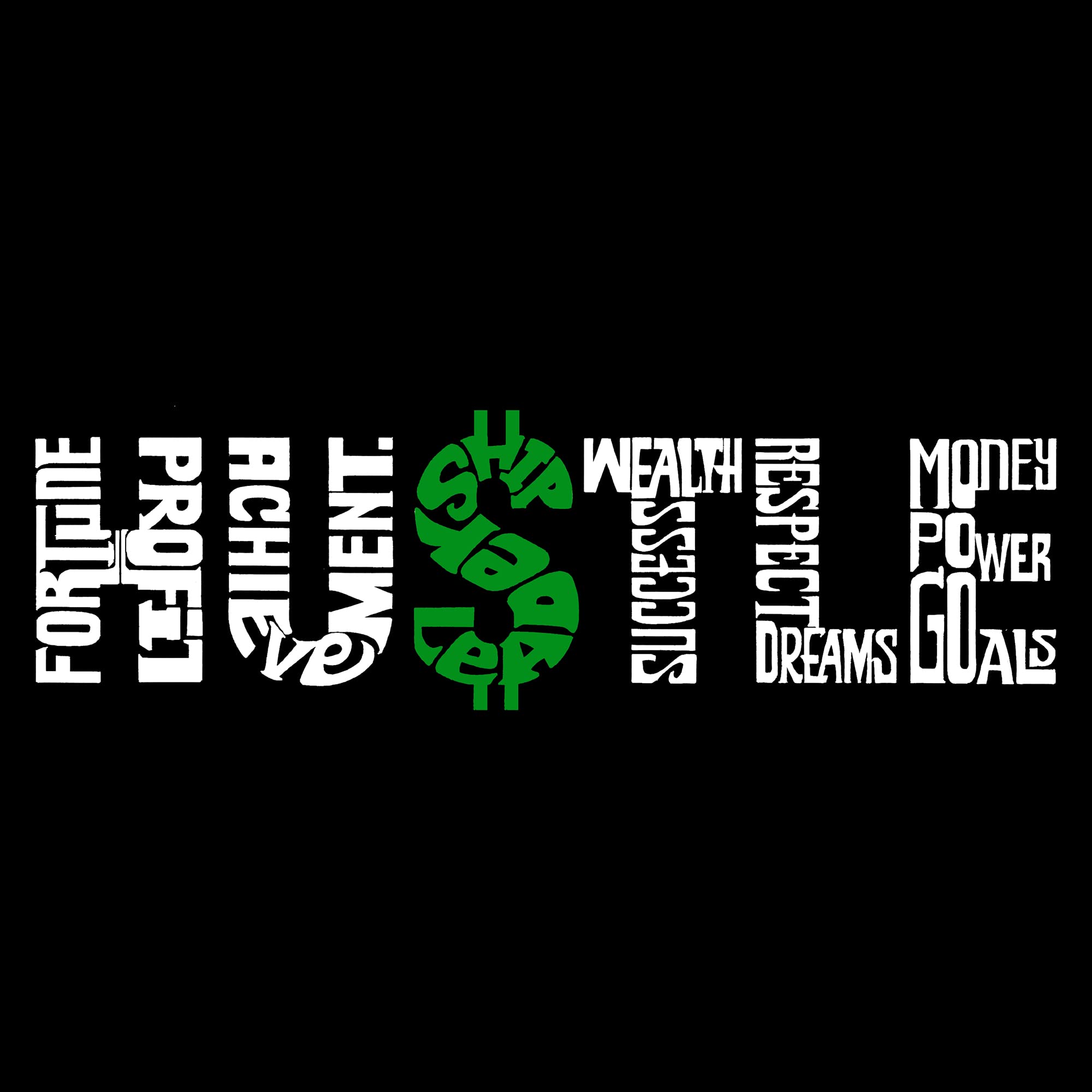 LA POP ART Boys' Motivational Word Art Long Sleeve T-Shirt - Hustle Design for School, Sports & Everyday Wear