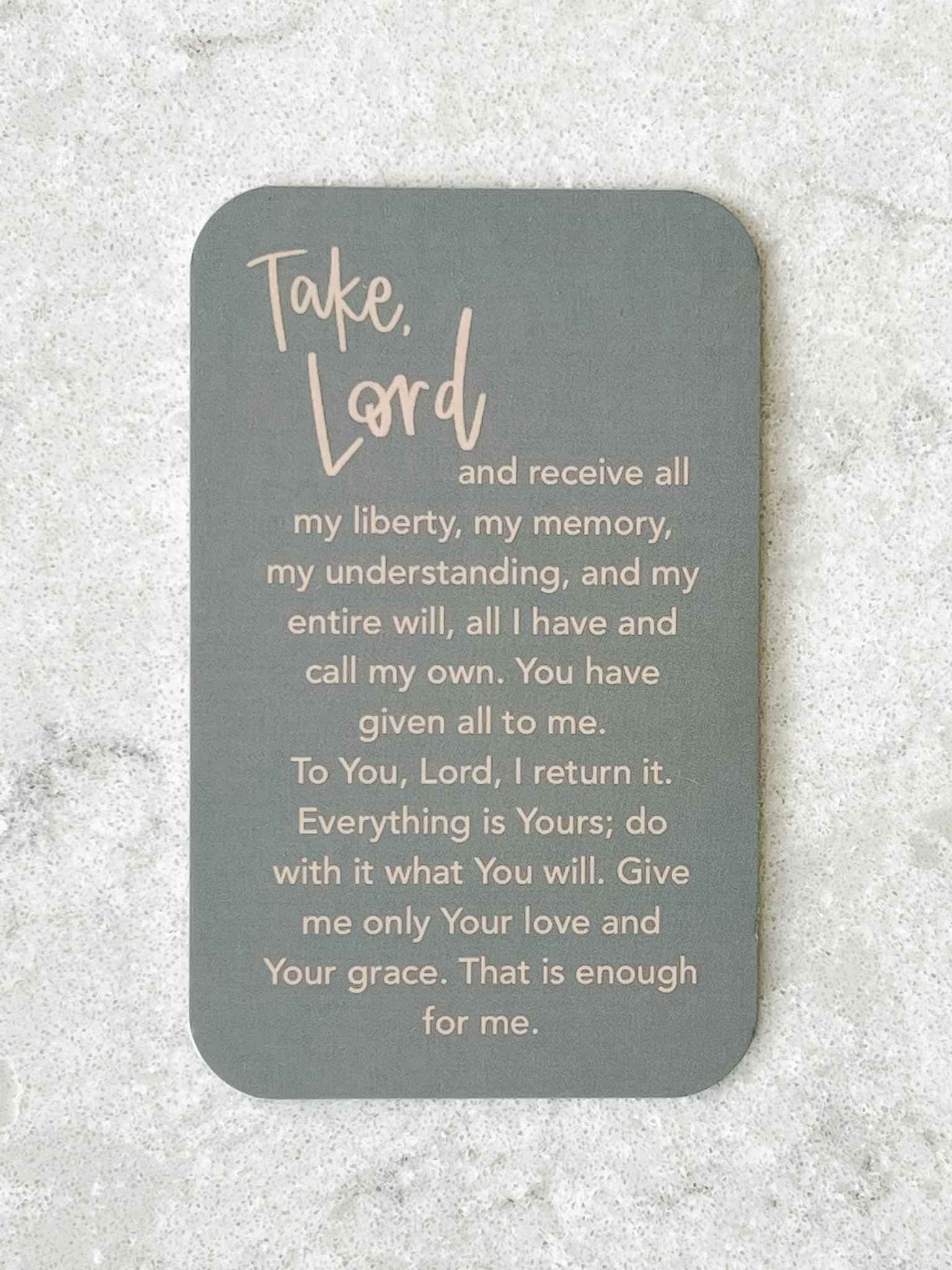 Sucipe Prayer Card - Religious Keepsake for Devotion, Worship & Spiritual Reflection | Perfect for Church, Bible Study & Personal Prayer Time