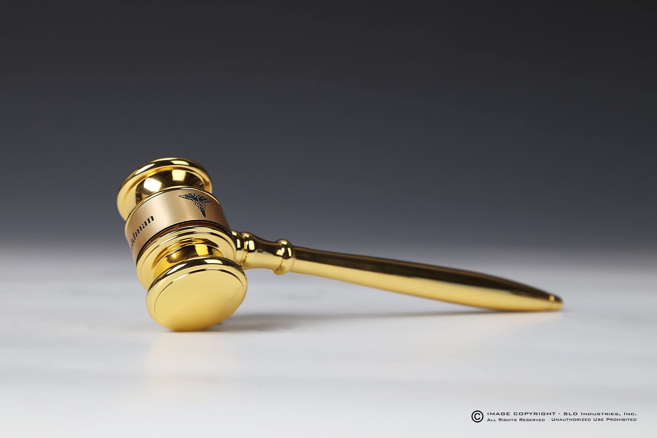 Solid Brass Gavel with Rosewood Gift Box - Custom Engraved Plate & Band - Perfect Lawyer, Judge, Mayor & City Council Gift - Ideal for Courtrooms, Ceremonies & Official Events