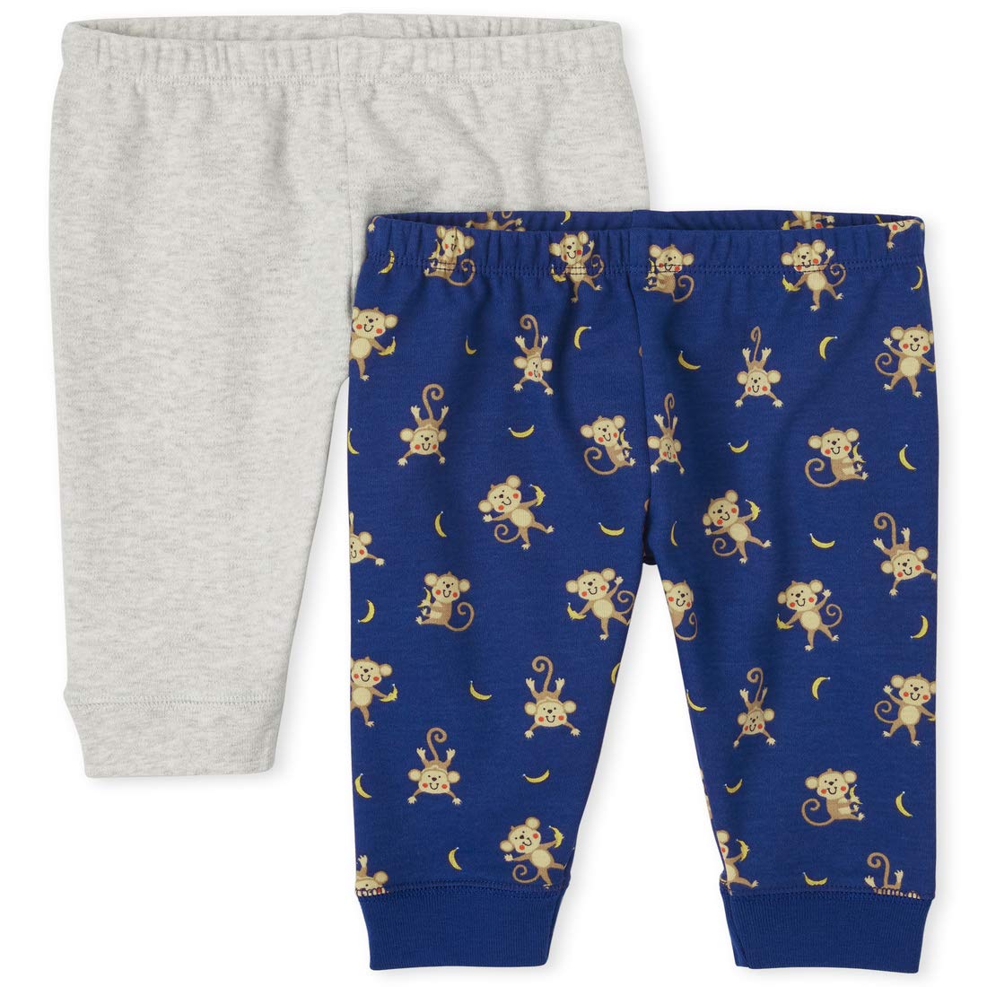 The Children's Place Baby Boys' Pants 2-Pack - Soft Cotton Casual Pants for Toddlers - Perfect for Playtime, Daycare & Everyday Wear