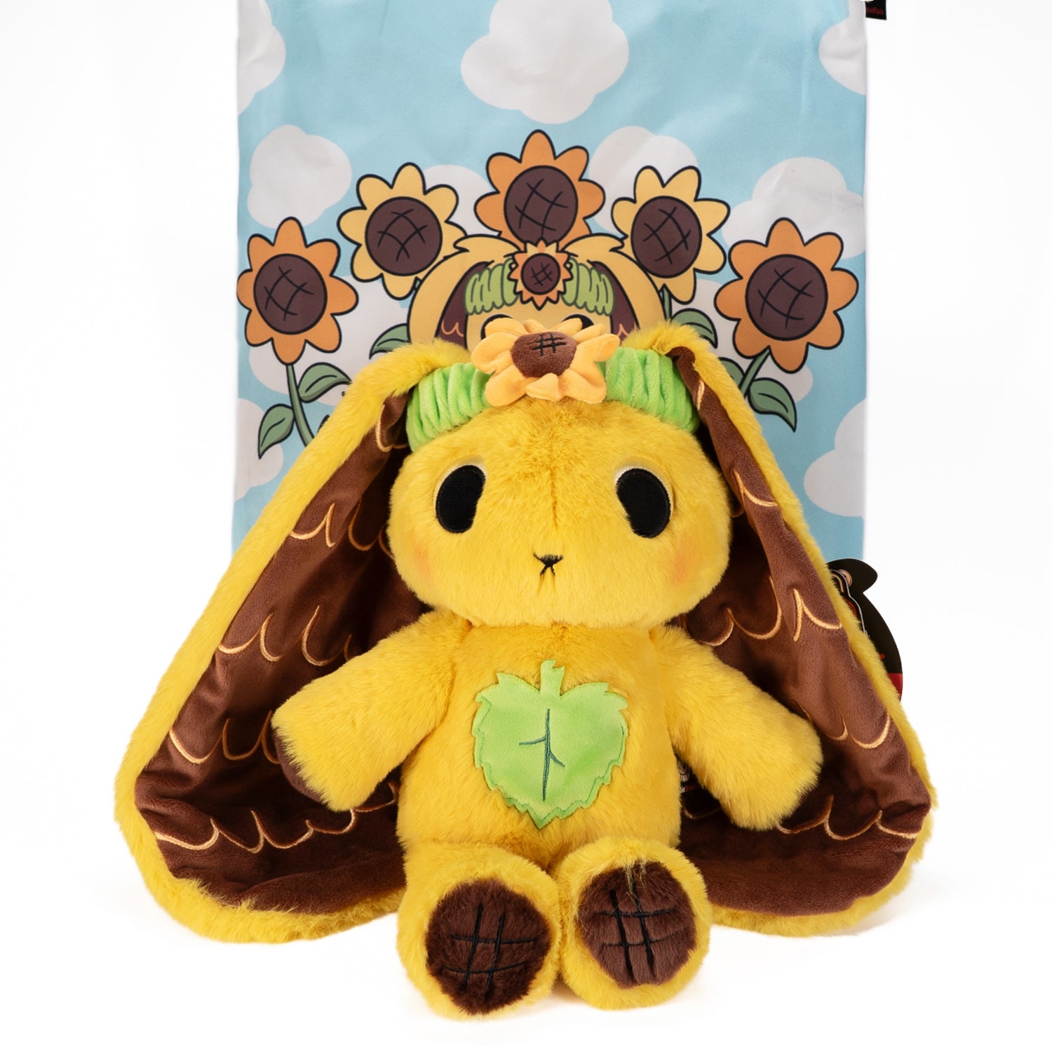 Sunflower Rabbit Plush Stuffed Animal - Soft Cute Bunny Toy for Kids & Adults | Perfect for Gifts, Nursery Decor, and Anxiety Relief