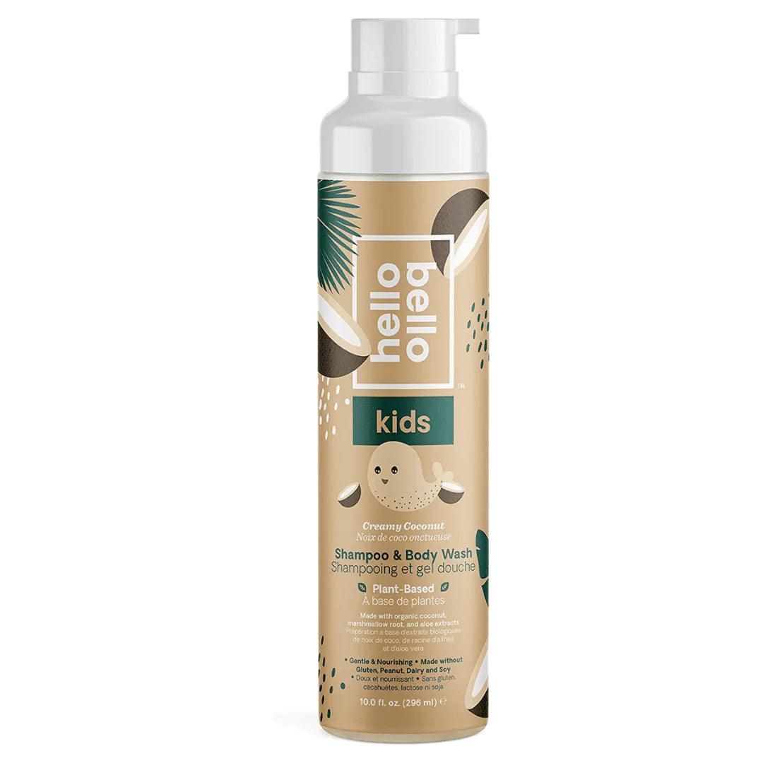 Hello Bello™ Kids Shampoo & Body Wash - Creamy Coconut Scent, 10 oz | Gentle & Tear-Free for Babies & Toddlers | Perfect for Bath Time & Sensitive Skin Care