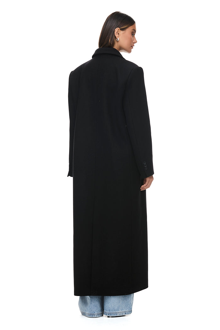 The Isla Black Coat - Stylish Women's Winter Trench Coat for Fashion & Outdoor Wear
