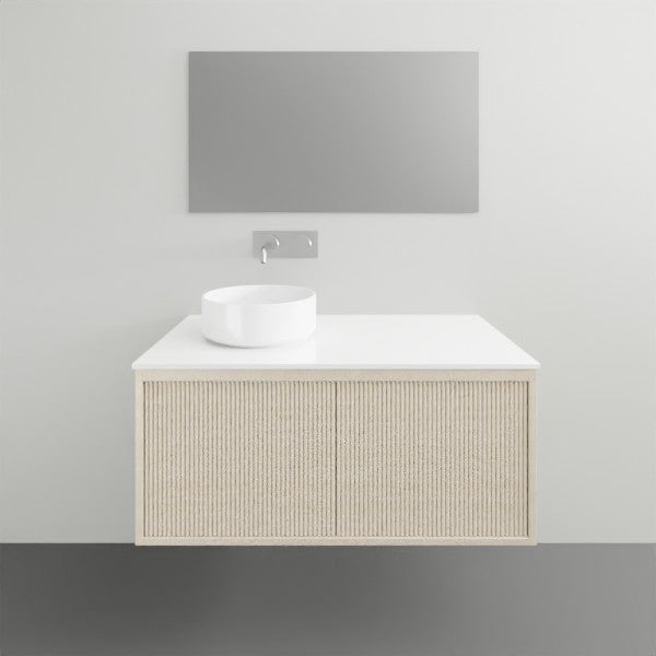 ADP Clifton Vanity - Modern Bathroom Vanity Set with Sink & Mirror, White Finish - Perfect for Small Bathrooms, Powder Rooms & Home Renovations