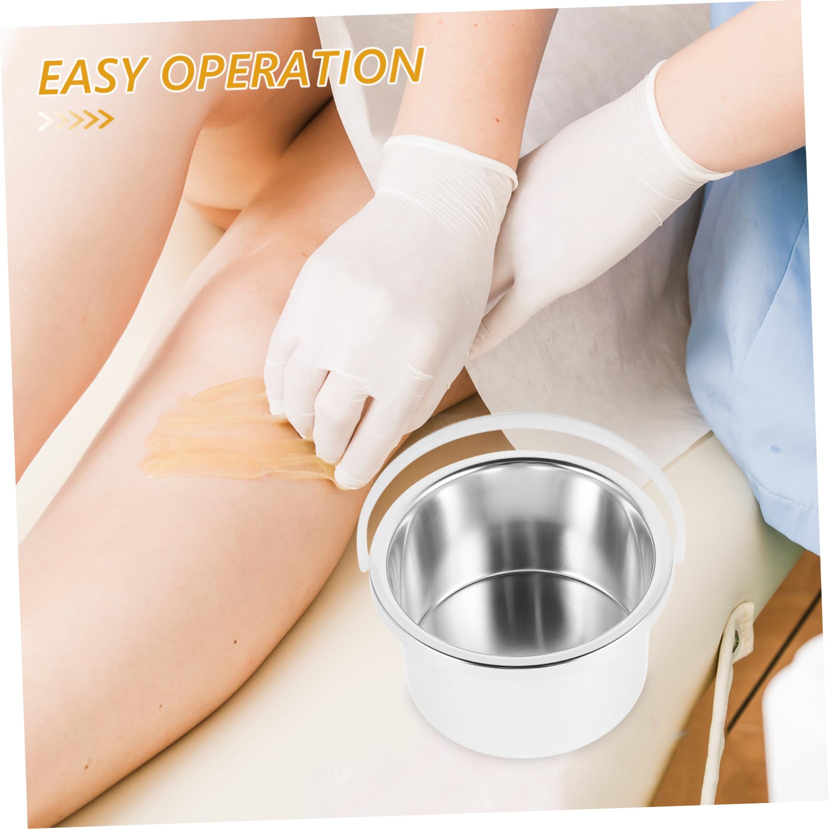 Professional Wax Warmer with Safety Protection - 105mm Diameter Wax Melting Pot for Hair Removal | Perfect for Salon, Spa & Home Use