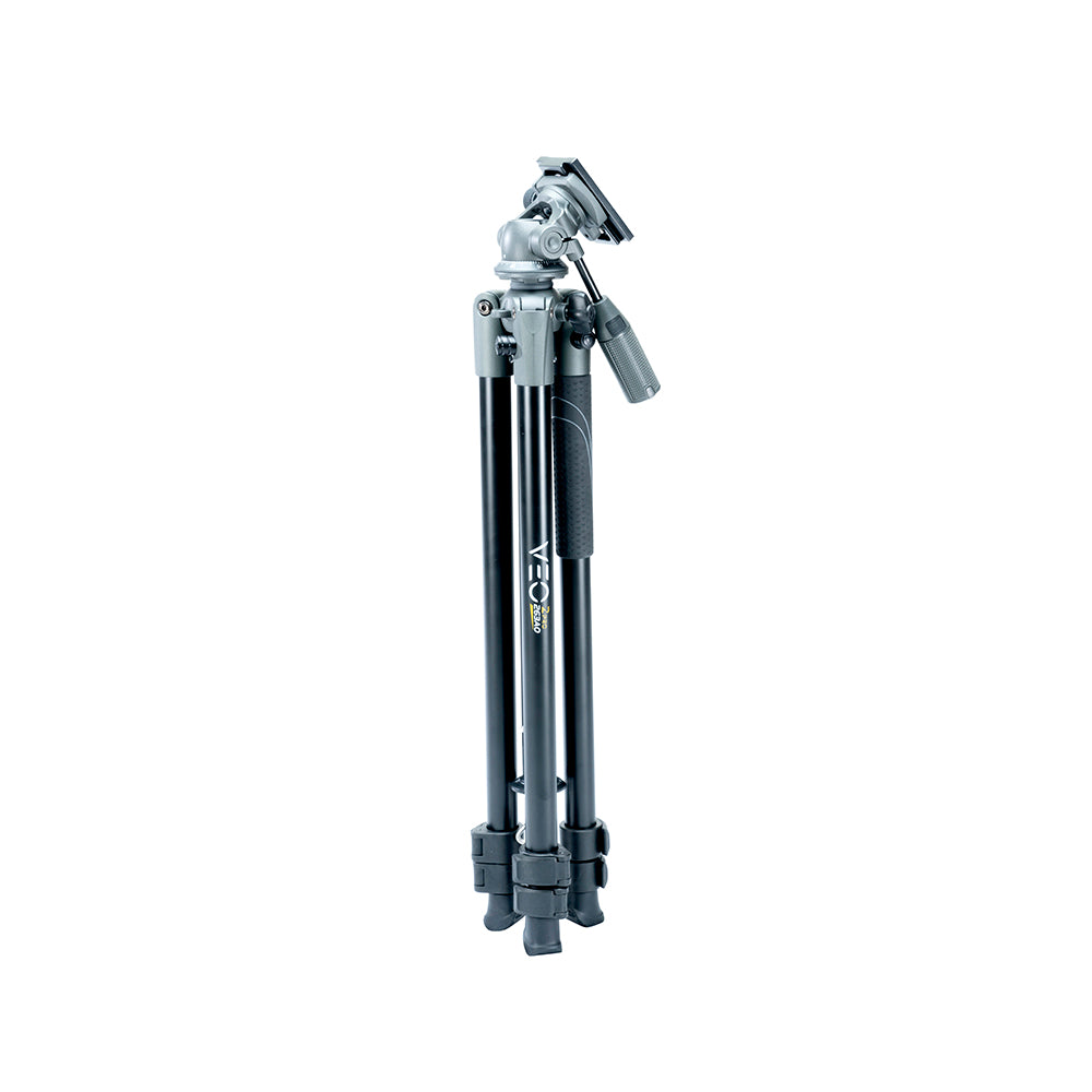 VEO 2 PRO 263AO Aluminum Tripod with 2-Way Pan Head - Heavy Duty 11LBS/KG Capacity for Photography & Videography - Perfect for Travel, Studio & Outdoor Shooting