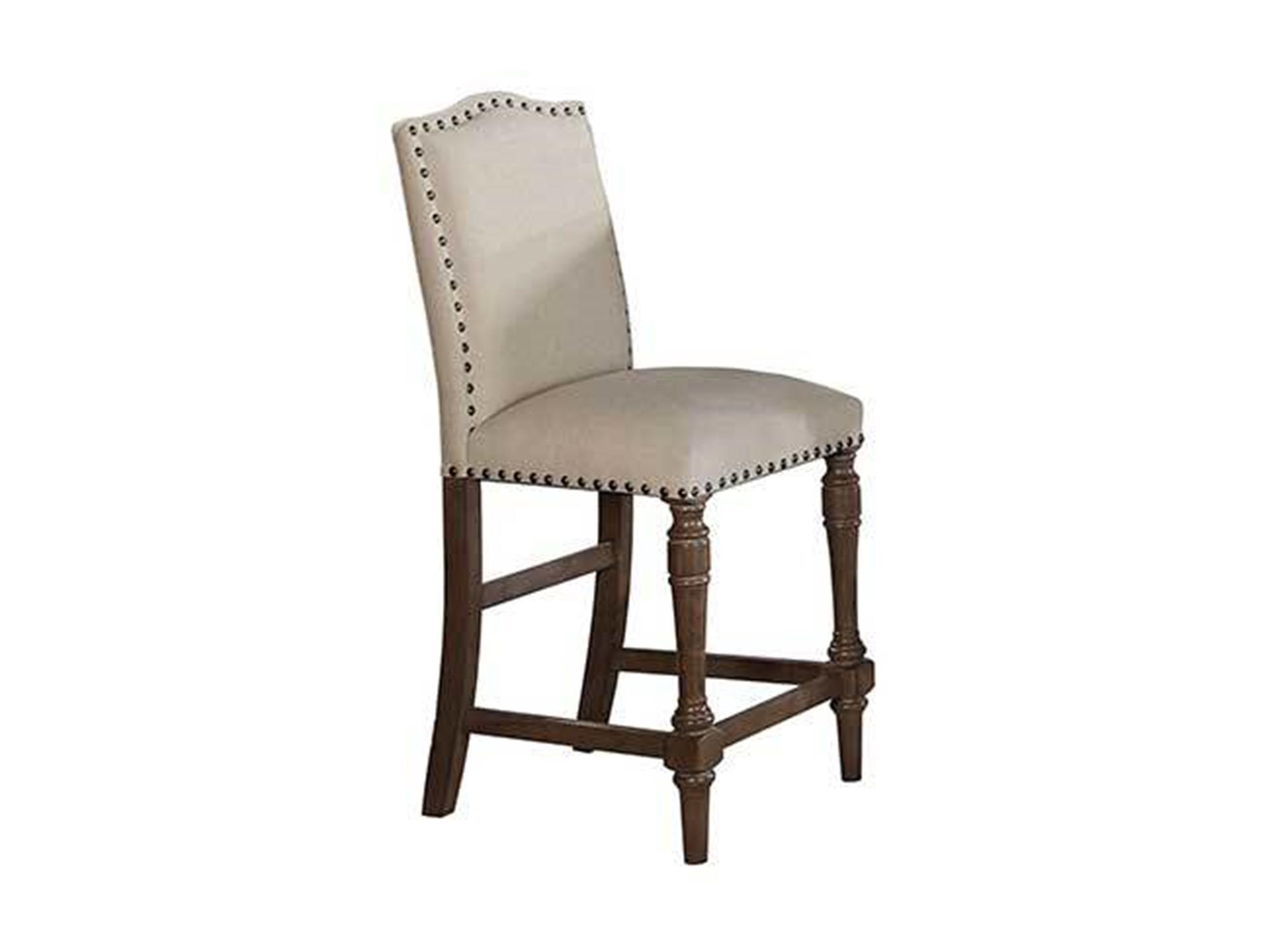 Comfortable Upholstered Bar Stool with Back Support - Modern Kitchen & Bar Counter Stool for Dining, Entertaining & Home Decor