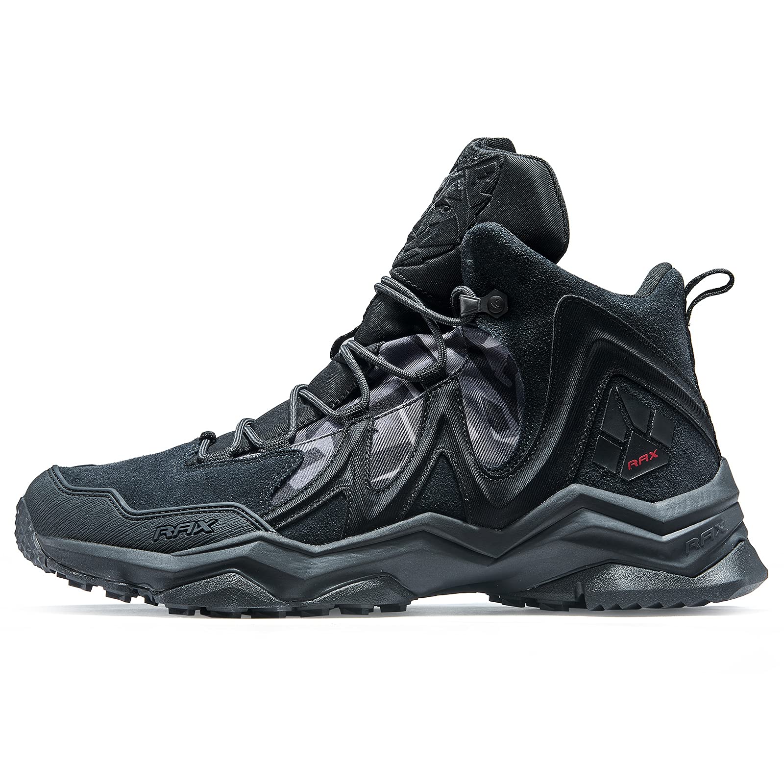 RAX Men's Waterproof Ankle High Hiking Boots - Lightweight Outdoor Shoes for Trail Walking, Camping & Backpacking Adventures