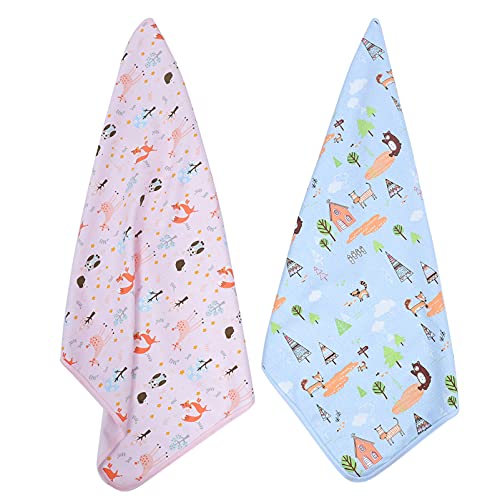 DOITOOL 2-Pack Washable & Reusable Baby Crib Mattress Pads - Waterproof Bed Wetting & Incontinence Underpads for Toddlers, Kids & Children - Perfect for Daycare, Travel & Home Use