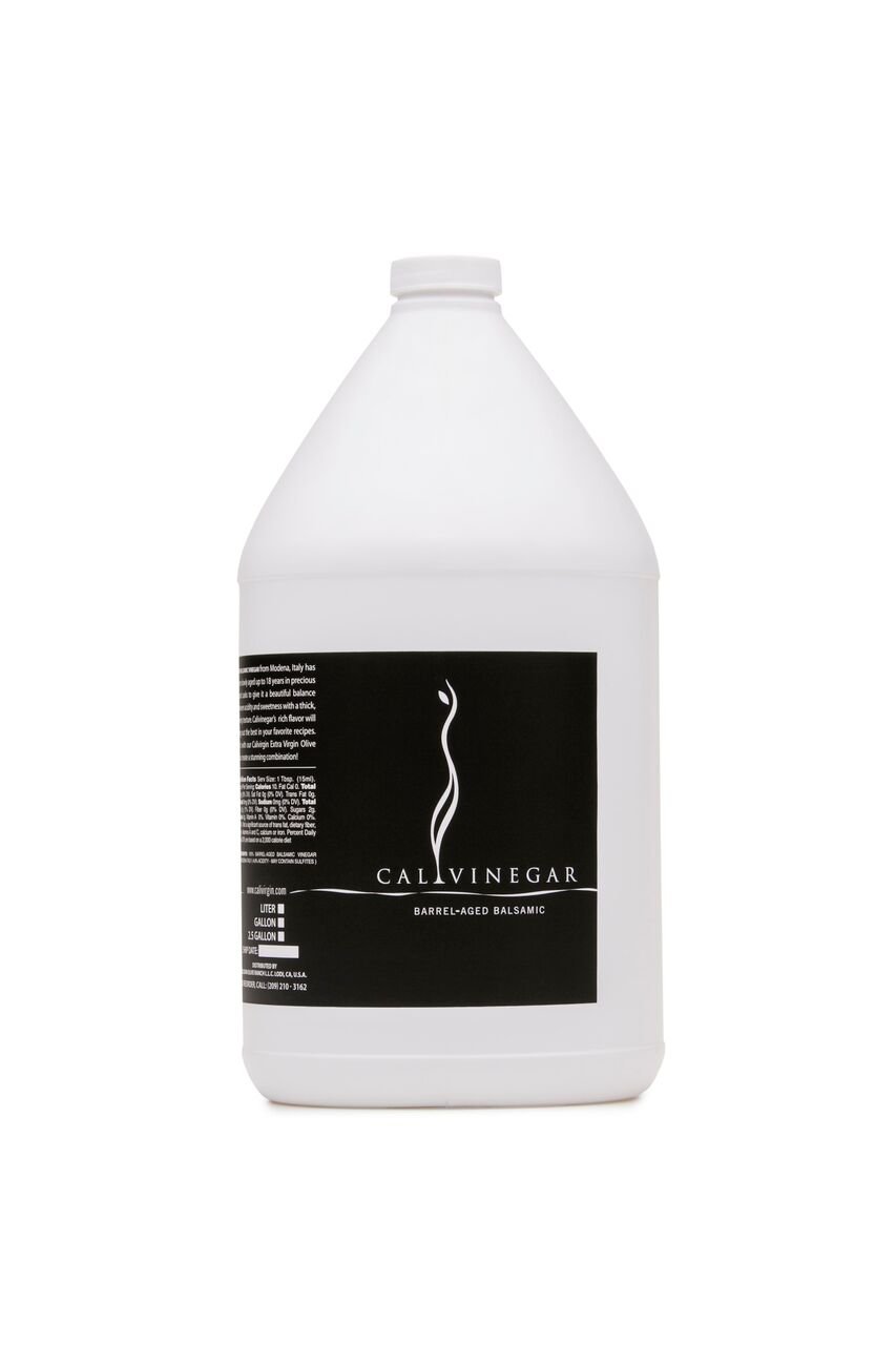 Premium Barrel-Aged Modena Balsamic Vinegar - 1 Gallon Refill Bottle | Thick & Velvety Italian Vinegar | Perfect for Salads, Marinades & Gourmet Cooking