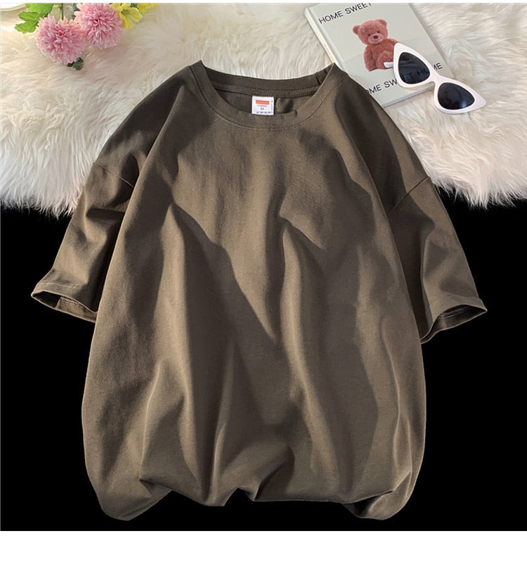Antonio's Oversized Casual Cotton T-Shirt for Men & Women | Soft & Comfortable Relaxed Fit Tee | Perfect for Lounge, Travel & Everyday Wear
