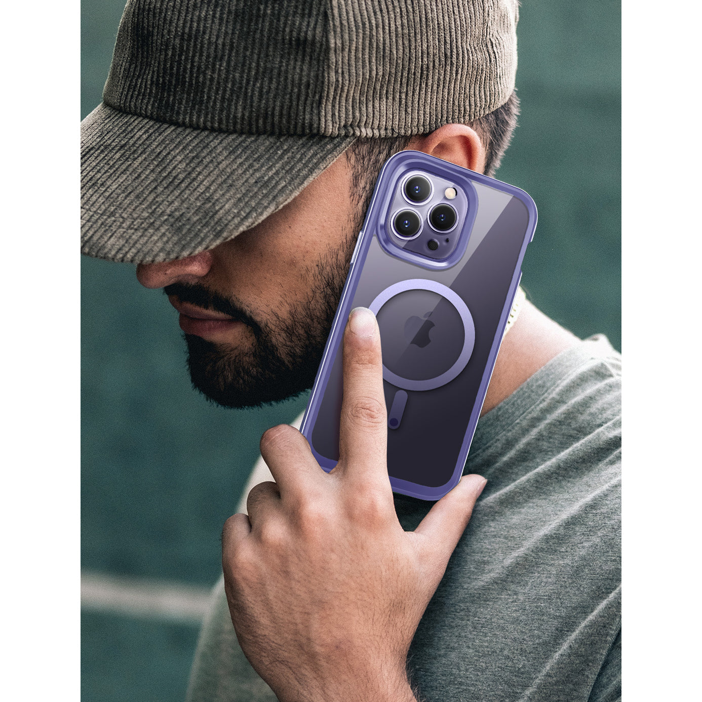 iPhone 14 Pro Max 6.7 Inch Unicorn Beetle EDGE MAG Case with Built-in Screen Protector - Clear Protective Cover for Deep Purple Model | Perfect for Daily Use, Outdoor Activities & Travel Protection