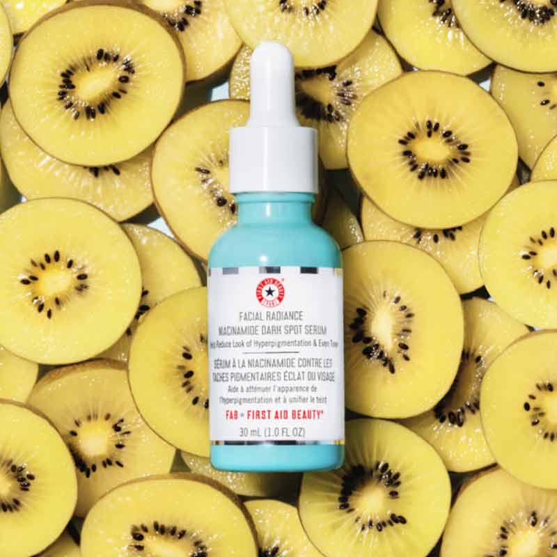 First Aid Beauty Facial Radiance Niacinamide Dark Spot Serum - Brightening Serum for Hyperpigmentation & Uneven Skin Tone - Perfect for Daily Skincare Routine & Nighttime Treatment