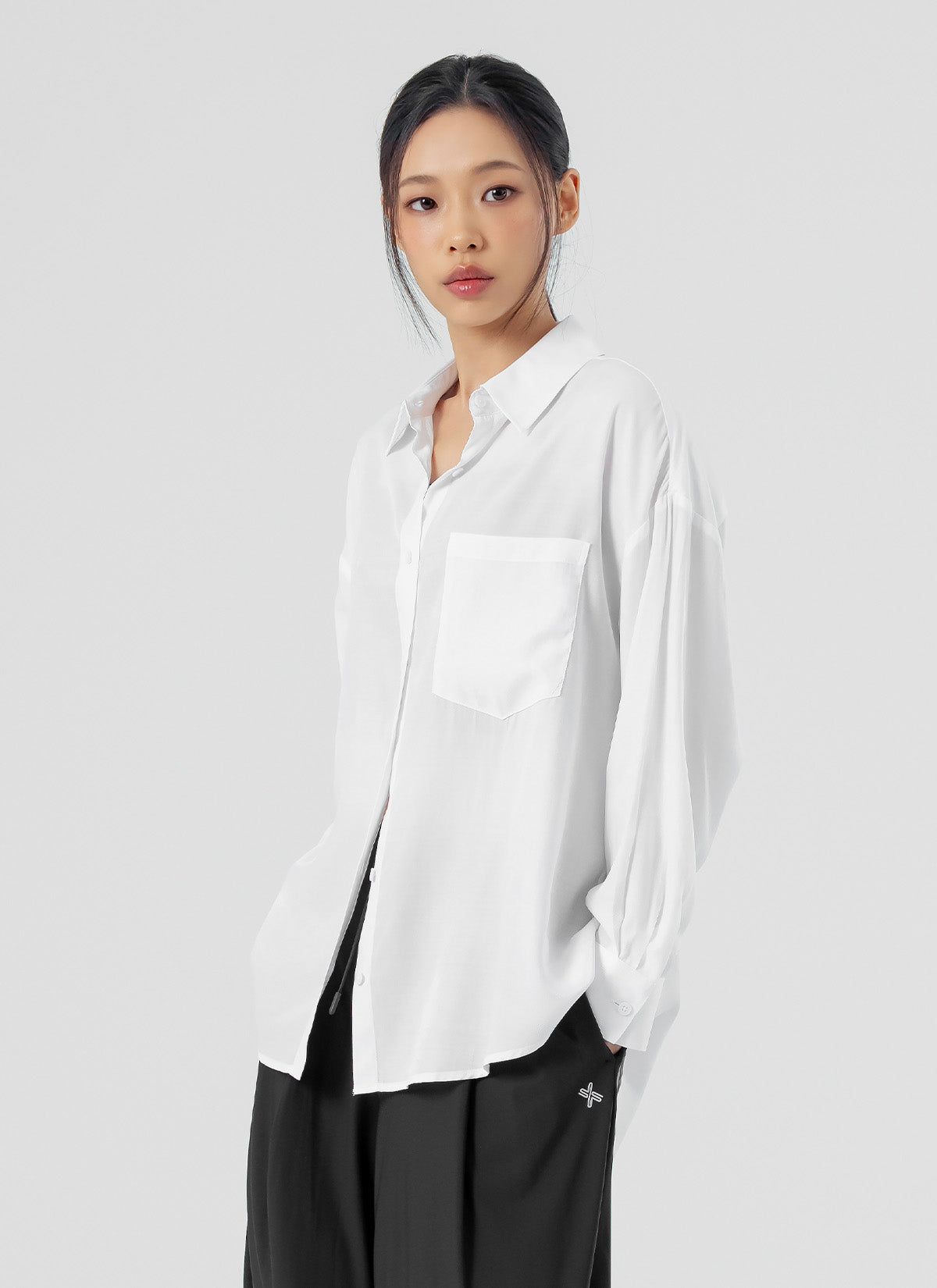 Stylish Drape Loose Fit Shirts for Women - Comfortable & Trendy Casual Blouses - Perfect for Work, Weekend Outfits & Layering