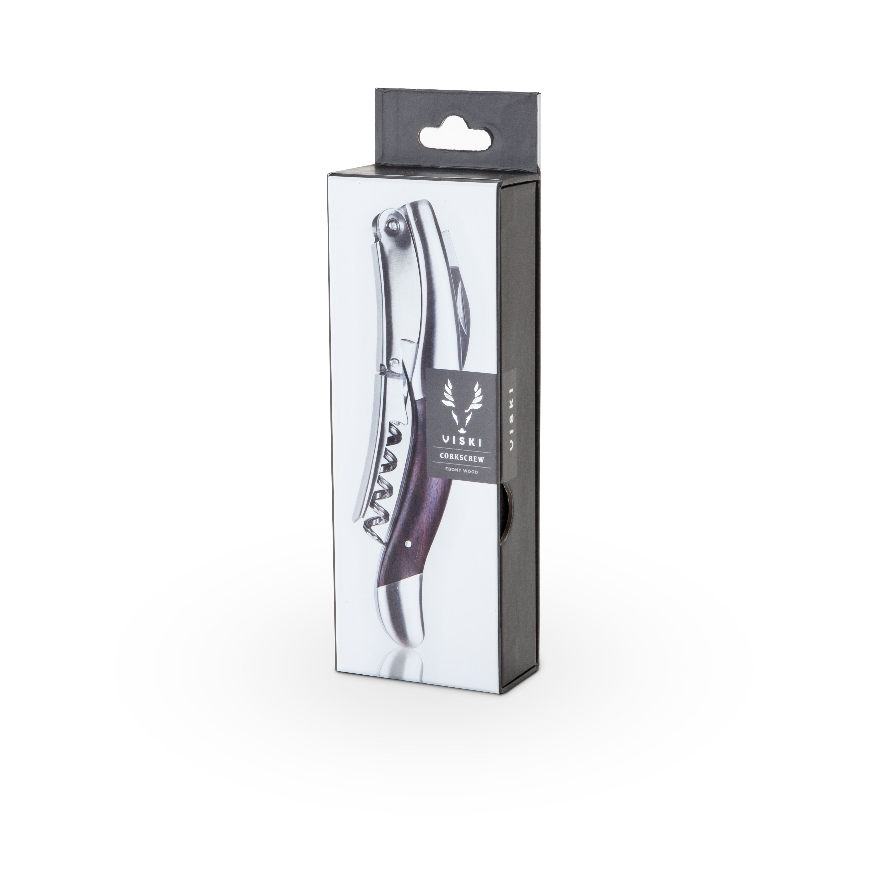 Premium Admiral Heavyweight Corkscrew with Ebony Wood Handle - Durable Wine Opener for Home Bars, Restaurants & Wine Tasting Events