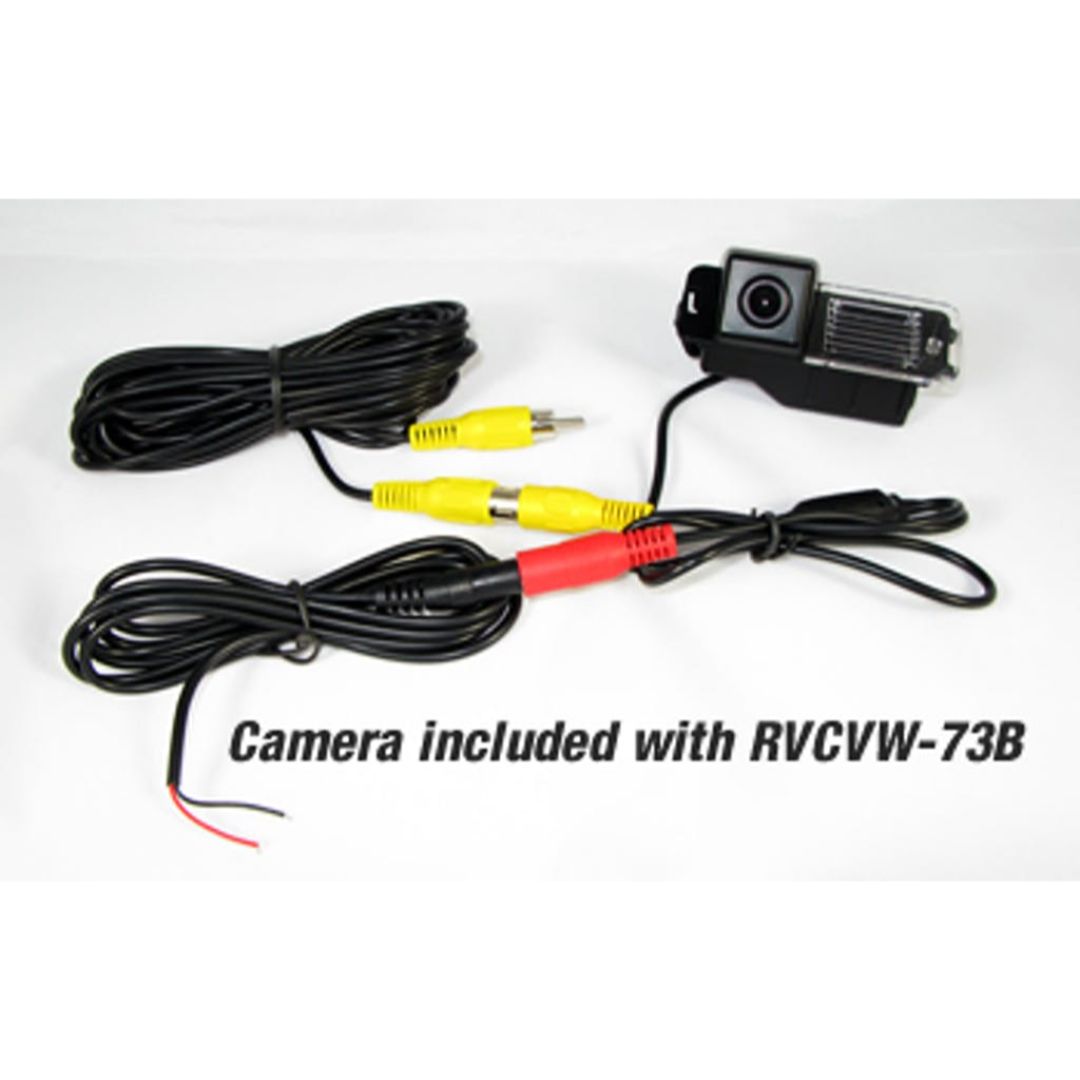 Crux RVCVW 73L Rear View Camera Kit for VW Beetle - Compatible with RNS 315 Navigation System, White LED Light, Sightline Safety View Integration | Perfect for Parking Assistance & Night Driving Safety