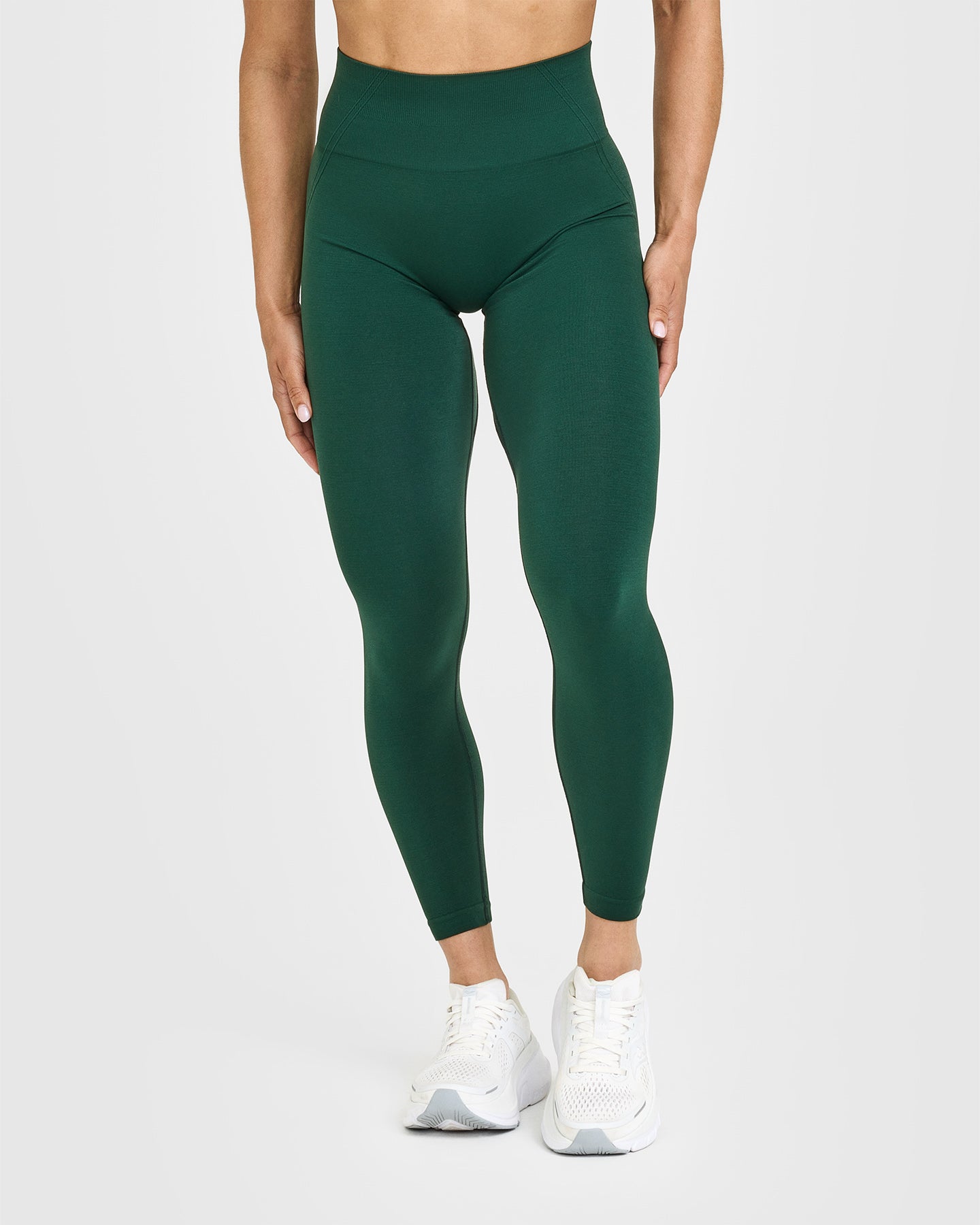 High Waist Seamless Leggings for Women - Comfortable Workout Yoga Pants in Racing Green | Perfect for Gym, Running & Lounge Wear