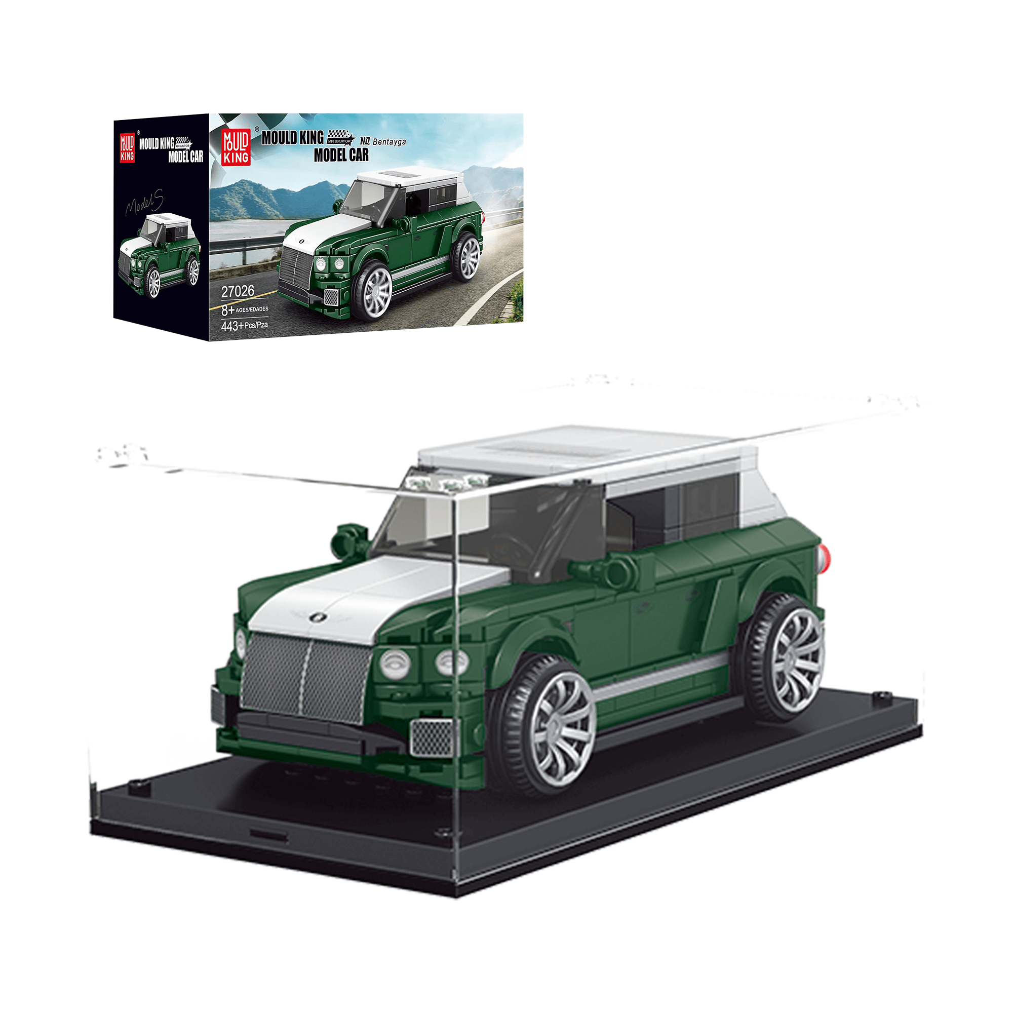 Mould King 27026 Bentayga Luxury SUV Building Blocks Set - 443 PCS Car Model Toy for Adults & Kids - Perfect for Collectors, DIY Projects & Creative Play