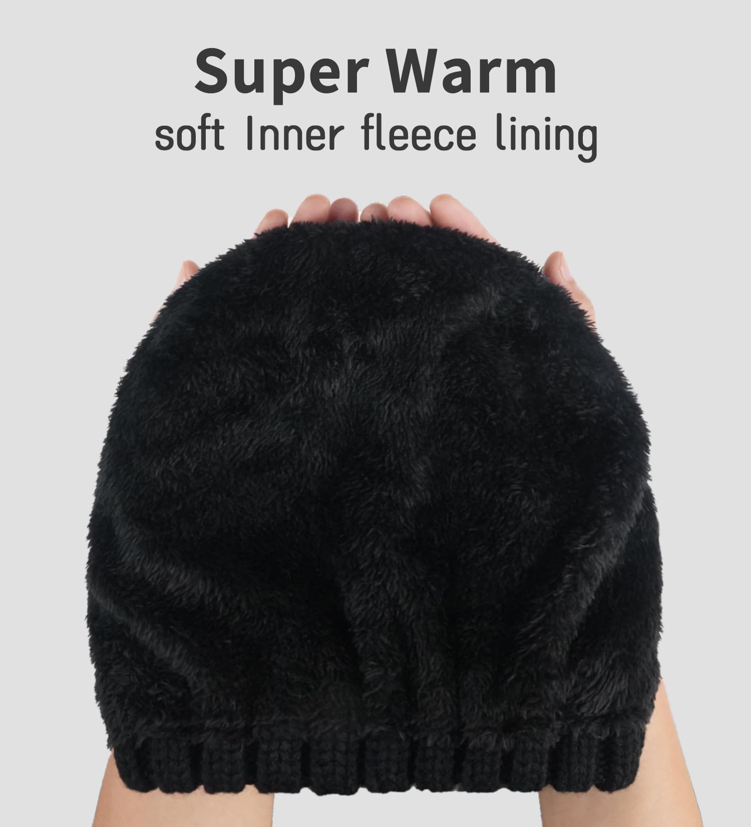 KEECOW Women's Winter Beanie Hats - Thermal Warm Knit Hat with Detachable Pom Pom for Outdoor Sports & Cold Weather Activities | Perfect for Skiing, Snowboarding, Hiking and Daily Winter Wear
