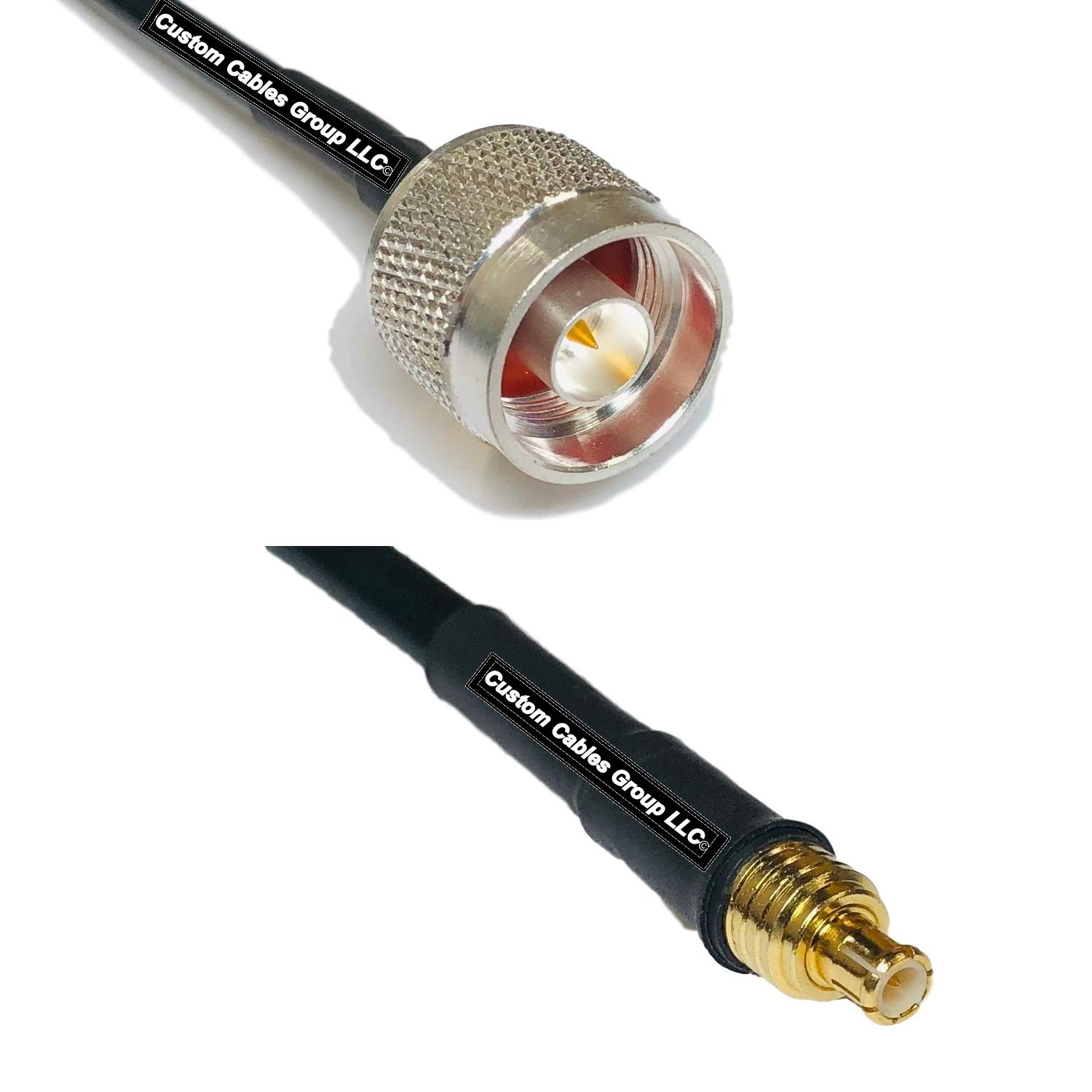 3 Feet RG58 N Male to MCX Male RF Pigtail Coaxial Cable - High Performance RF Jumper for Ham Radio, WiFi Antenna & CCTV Installation