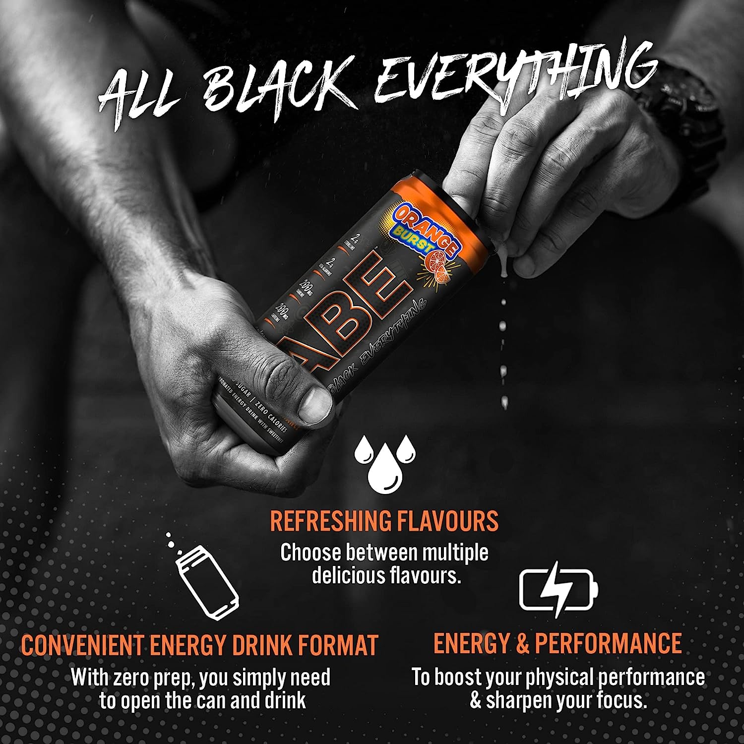 Applied Nutrition ABE Pre Workout Energy Drink - 12 Pack (330ml Cans) | Boost Performance for Gym, Running & Fitness Training