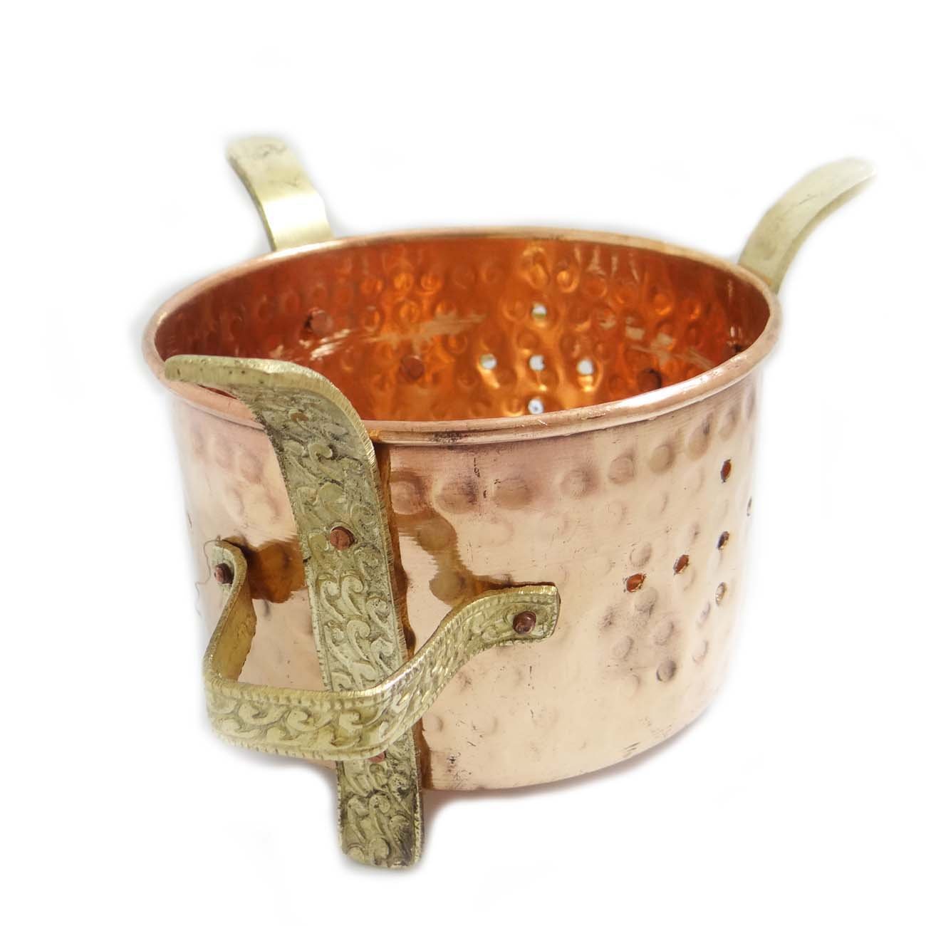 Traditional Indian Copper Brass Food Warmer (Sigdi) - Handcrafted for Steel & Copper Bowls | Perfect for Home Dining, Parties & Cultural Events