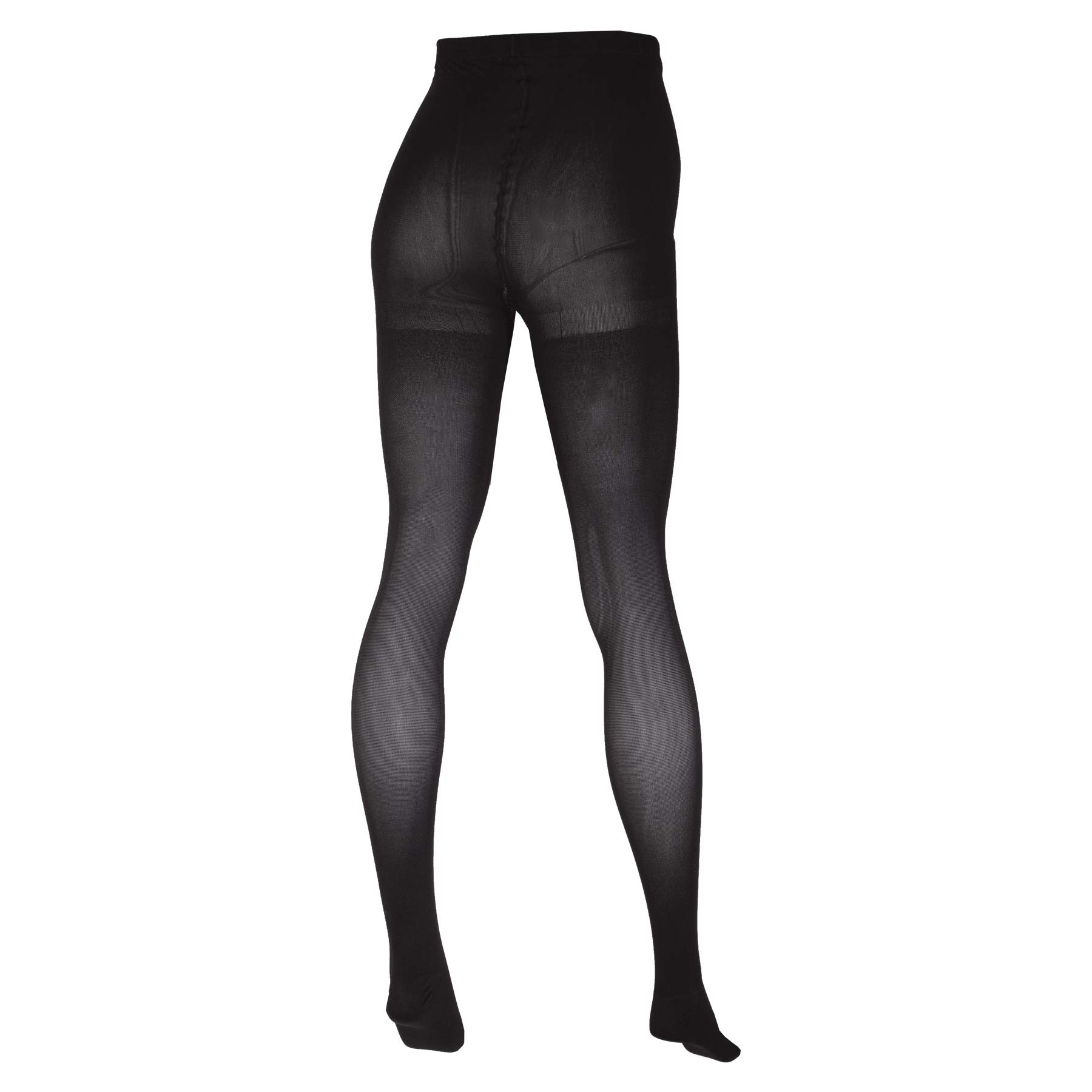 Truform 20-30 mmHg Compression Pantyhose for Women - Plus Size Support Tights Hosiery in Black, Medium - Perfect for Varicose Vein Relief, Travel & Pregnancy Comfort