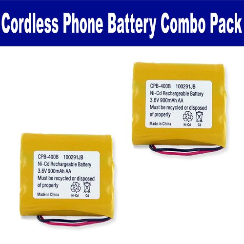 Rayovac RAY5 Cordless Phone Battery Combo Pack - 2 x EM-CPB-400B Rechargeable Batteries for Home & Office Phones | Long-Lasting Power Solution