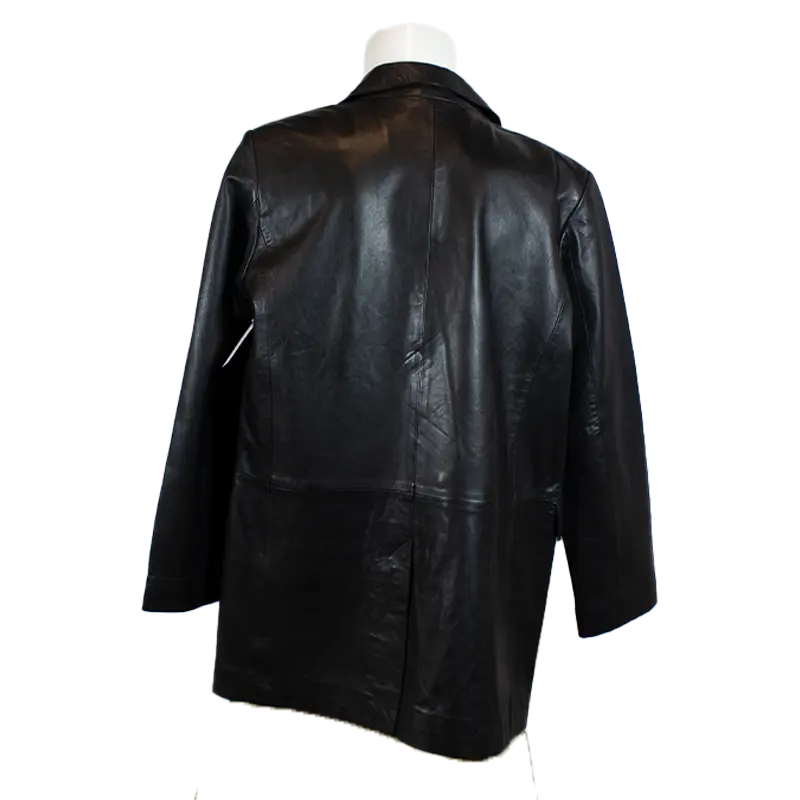 Stylish Women's Genuine Leather Trench Coat - Waterproof & Windproof Long Jacket for Fall & Winter | Perfect for Office, Dating & Outdoor Activities