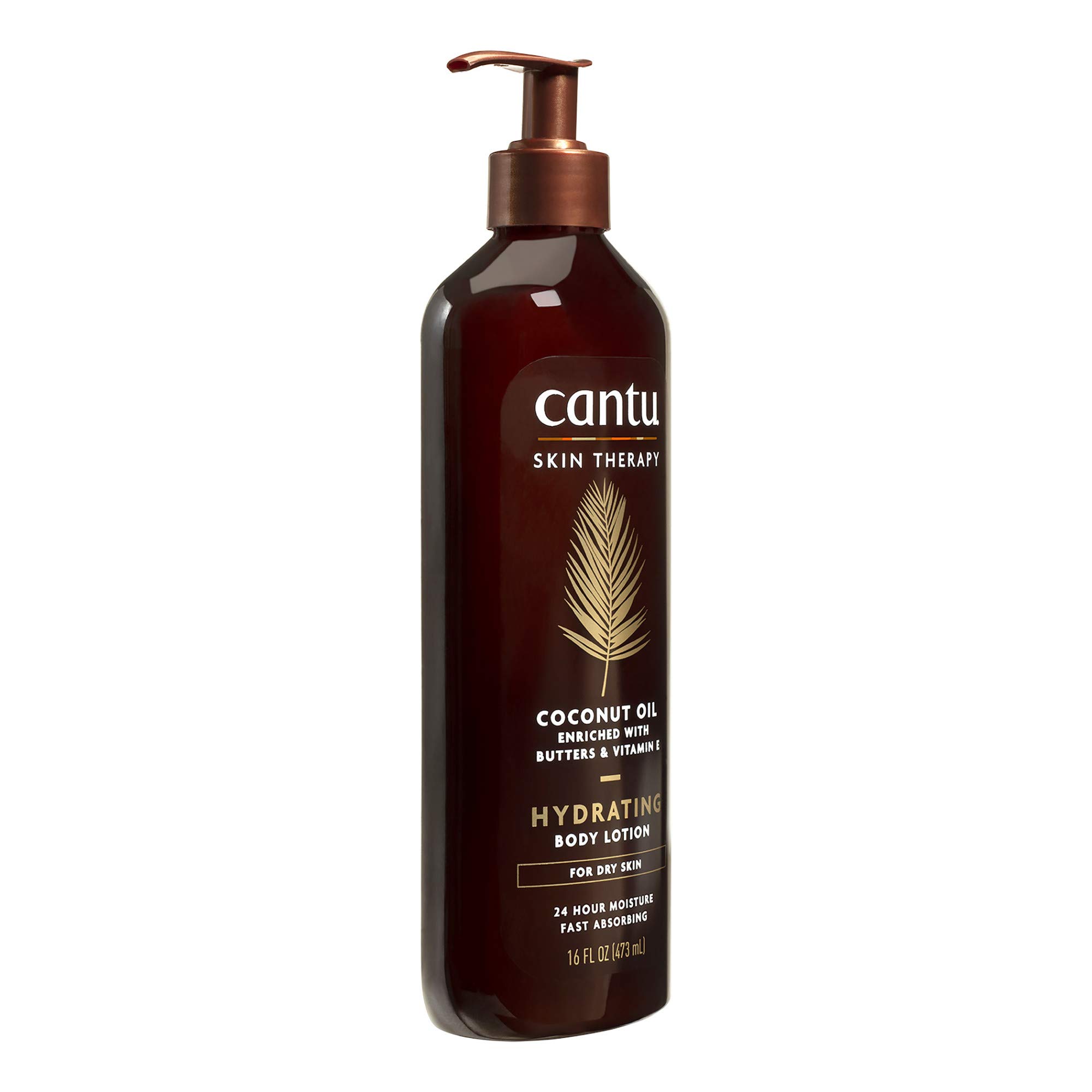 Cantu Coconut Oil Body Lotion for Dry Skin - 16 Fl Oz Hydrating Moisturizer with Natural Ingredients | Perfect for Daily Use, After Shower & Winter Care
