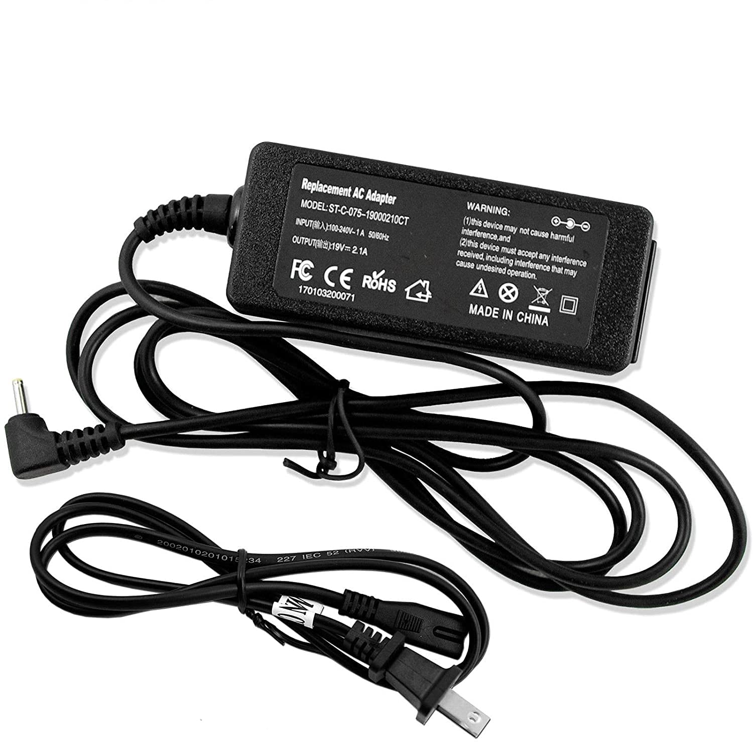 Original AC Adapter Power Supply Cord for ASUS RT-AC66U RT-N66U RT-N56U Wireless Router - Replacement Charger for Home & Office Use