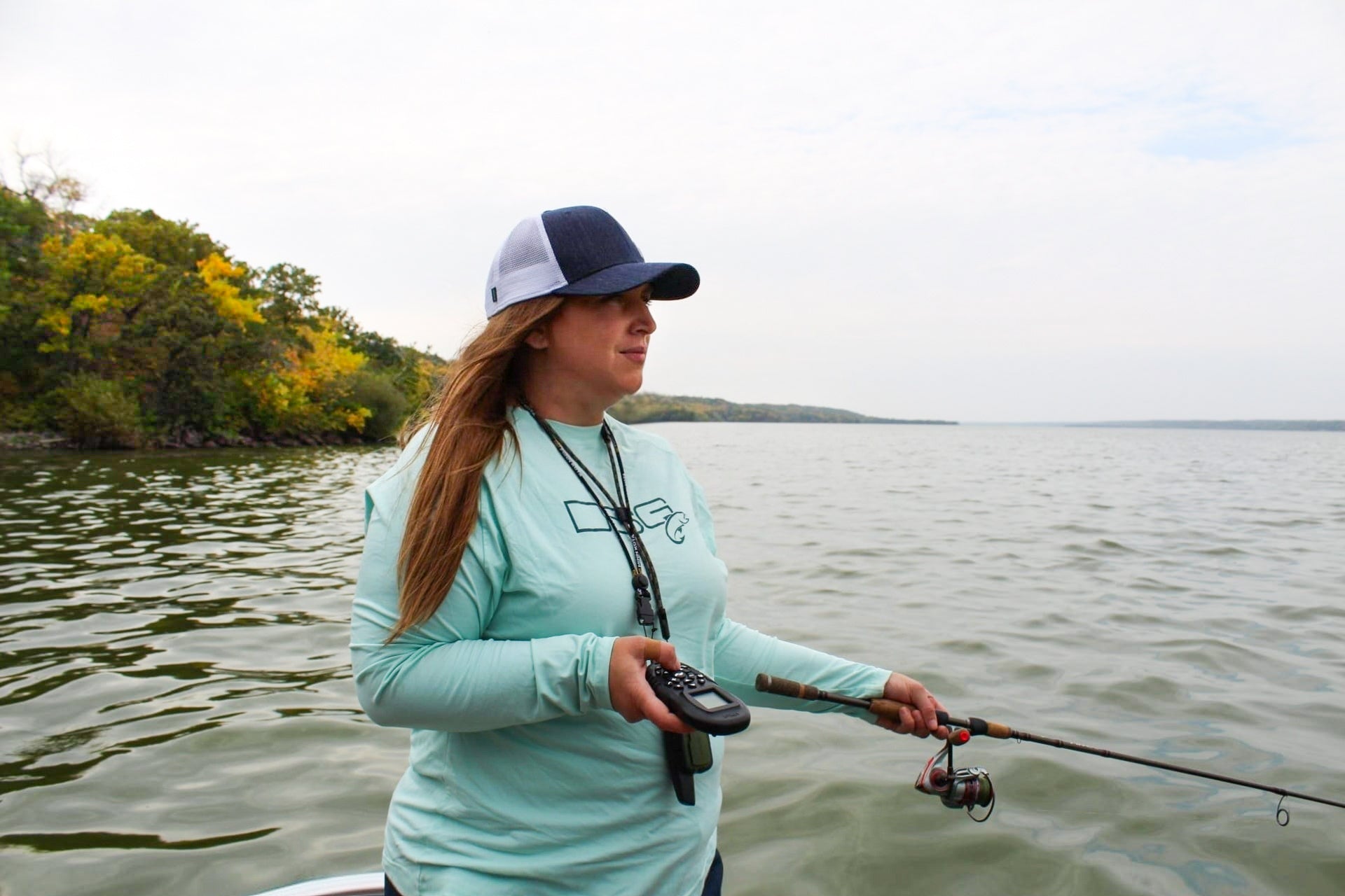 Premium Solid Fishing Shirt with UPF 50+ Sun Protection - Ideal for Outdoor Fishing, Hiking & Summer Activities