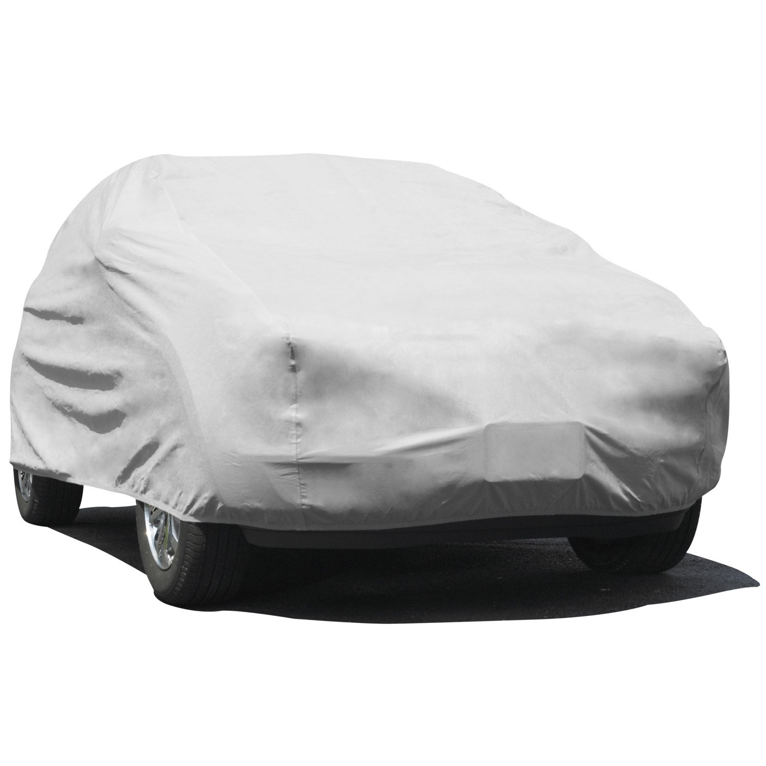 Budge Protector III SUV Cover - 3-Layer All-Weather Protection, Waterproof & Dustproof Car Cover for SUVs up to 186 Inches (Gray) - Perfect for Outdoor Parking, Winter Protection & Long-Term Vehicle Storage