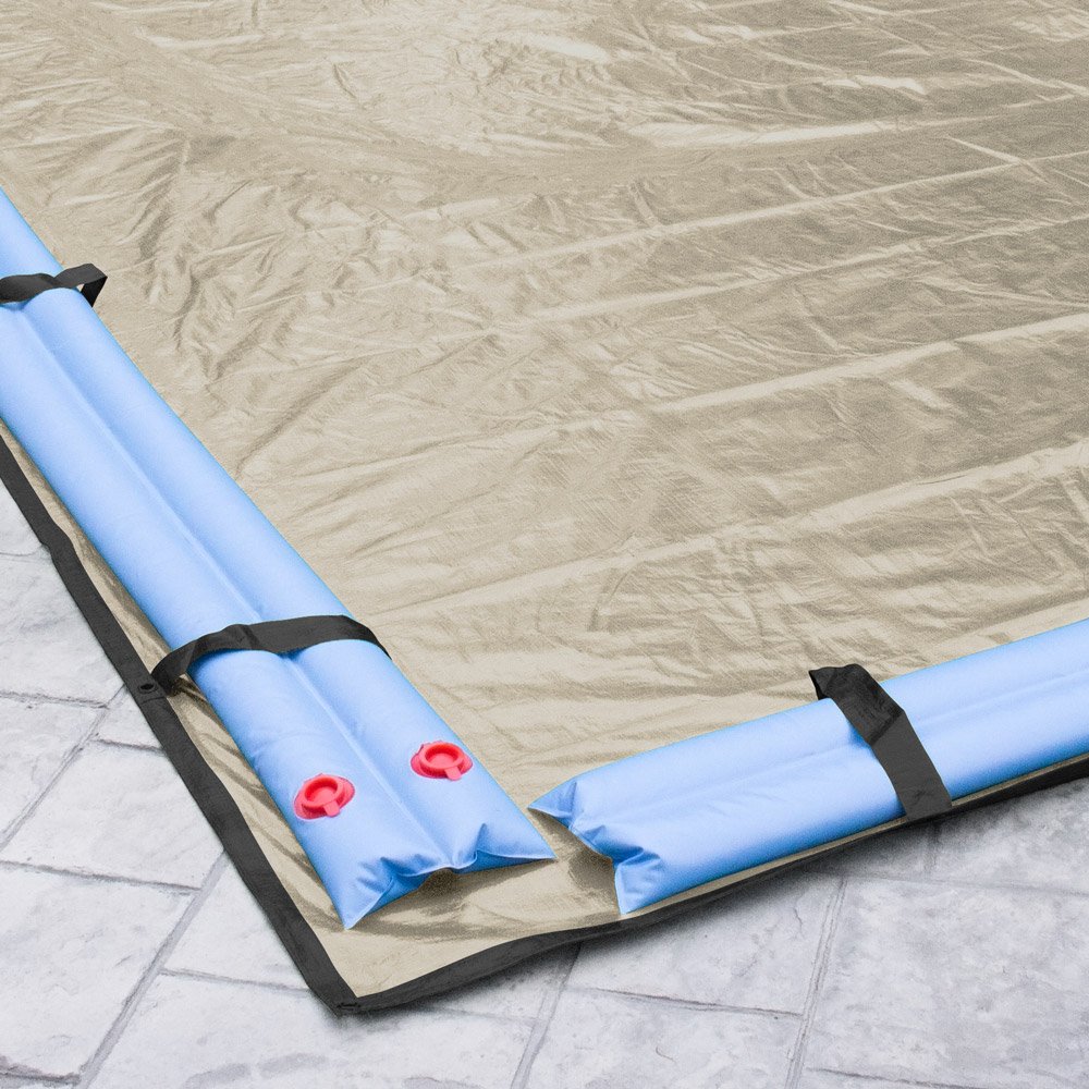 Pool Mate 311840R-PM 20-Year Professional-Grade Winter In-Ground Pool Cover 18x40 ft Tan - Heavy Duty Protection for Swimming Pools During Cold Seasons