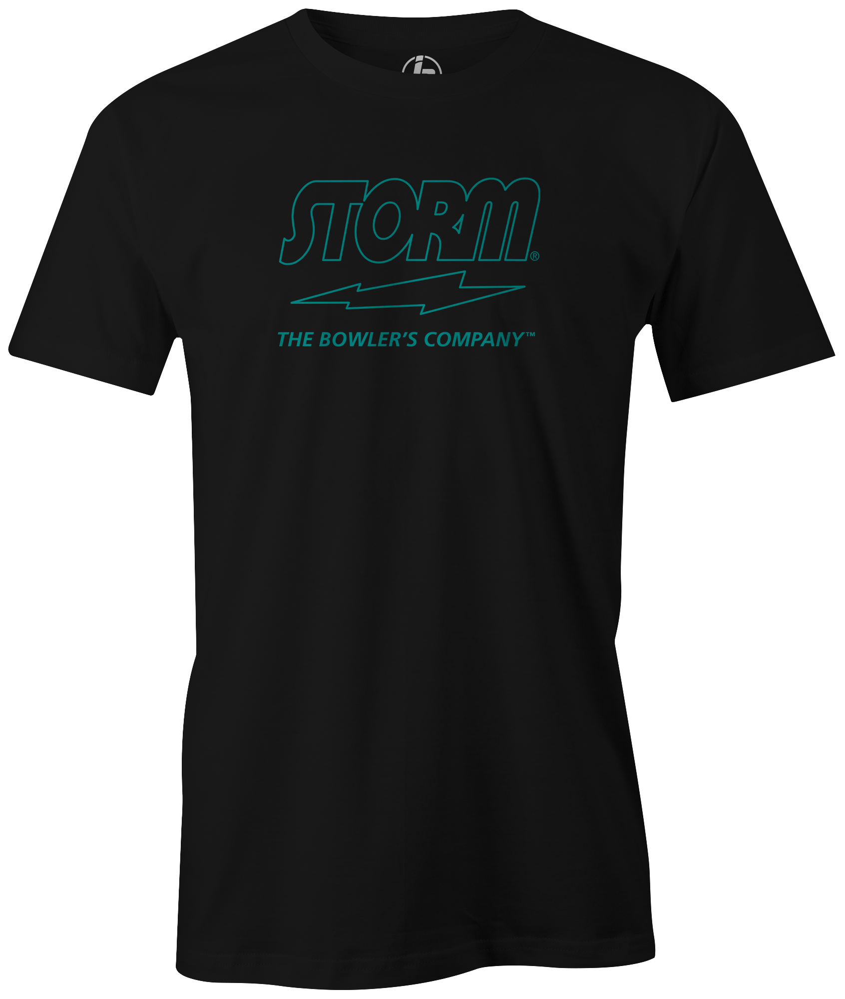 Storm The Bowler's Company Teal Outline Bowling Shirt - Comfortable & Stylish for Bowling Leagues, Tournaments & Casual Wear