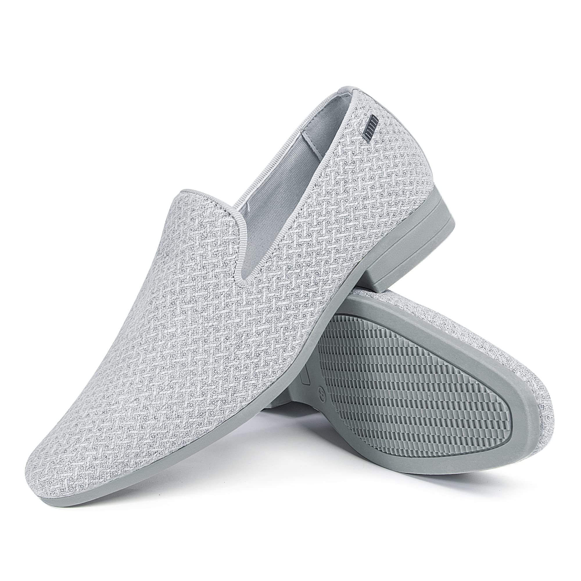 ALLY UNION Men's Loafers - Classic Penny Slip-On Dress Shoes for Wedding, Party & Business (Smoking Shoes) - Comfortable Formal Footwear for Office, Cocktail Events & Special Occasions