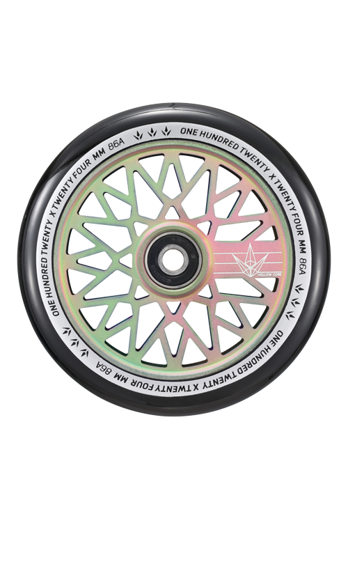 Envy Diamond Hollow Core Wheels 120mm - MOS/Black - Premium Longboard & Skateboard Wheels for Smooth Cruising and Street Riding