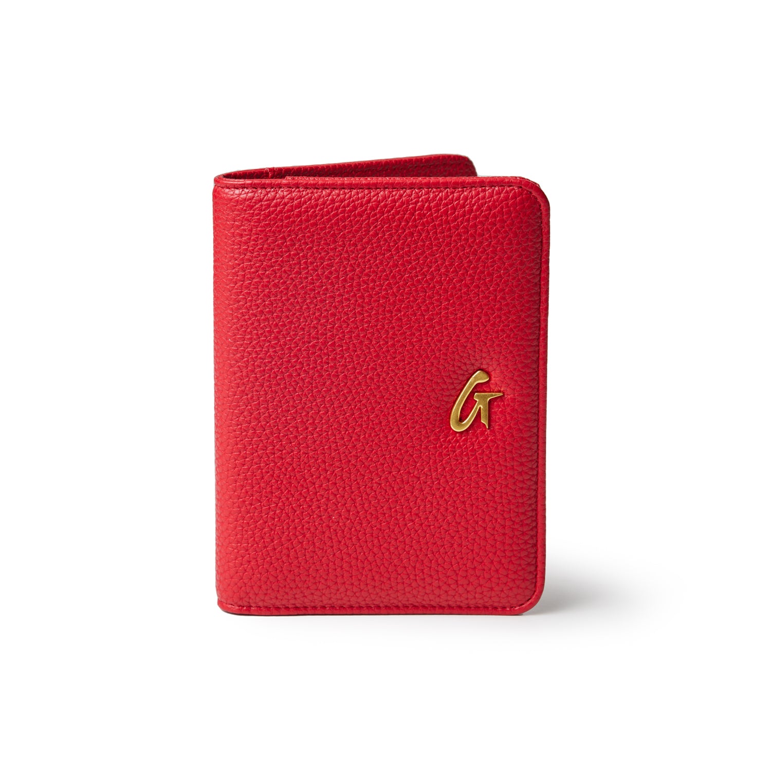 Premium Pebble Passport Holder - RFID Blocking Travel Wallet for Men & Women (Red) - Perfect for Airports, Business Trips & International Travel