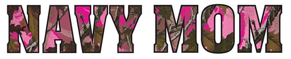 Custom Navy Mom Camo Vinyl Transfer Sticker - Patriotic Military Decal for Cars, Laptops, Tumblers & DIY Crafts