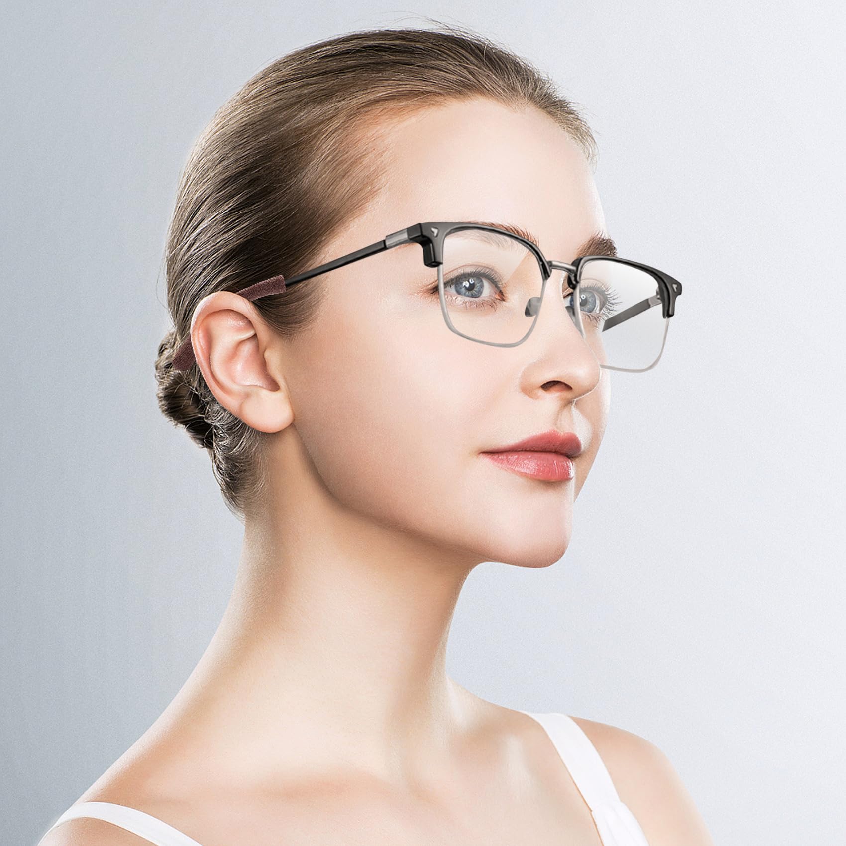 Anti-Slip Glasses Ear Grips - Elastic Comfortable Eyewear Ear Cushions for Sunglasses & Reading Glasses - Perfect for Sports, Driving, and Daily Wear