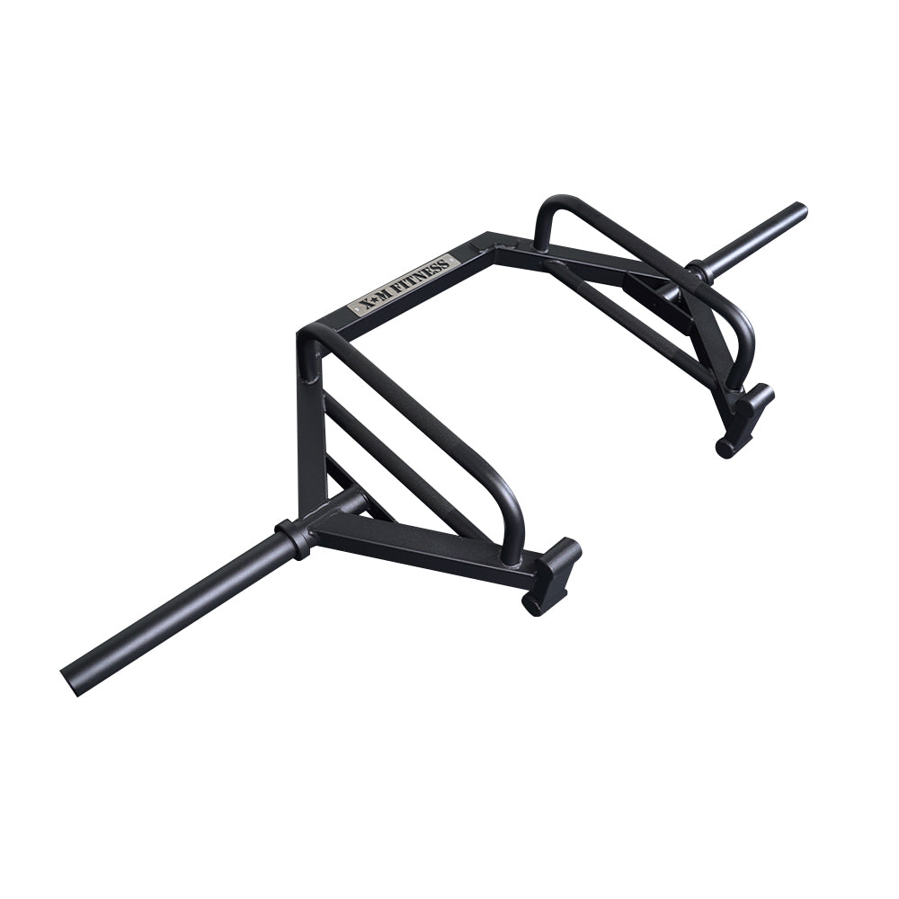 XM Fitness Step Through Olympic Hex Trap Bar - Heavy Duty Weight Lifting Bar for Deadlifts, Squats & Strength Training - Home & Gym Use
