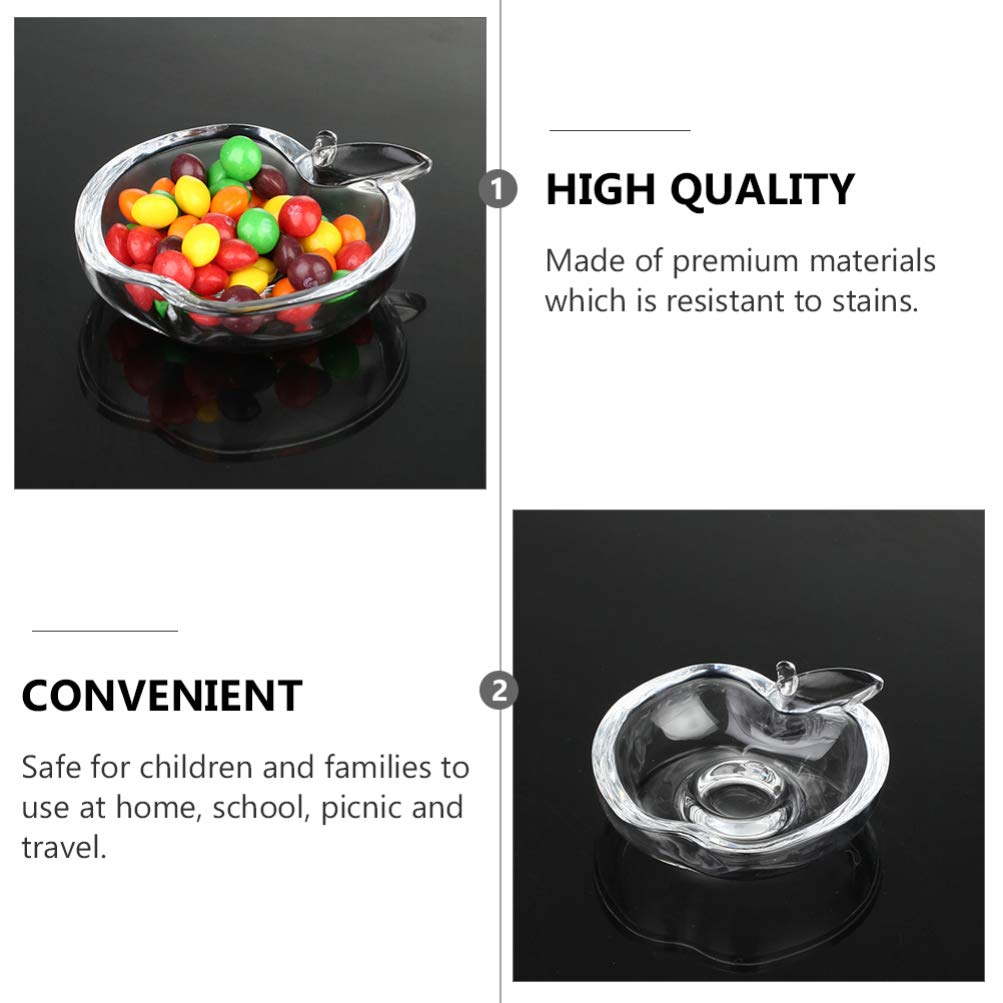 6-Piece Glass Seasoning Dishes Set - Small Dipping Bowls, Appetizer Plates, Ketchup Saucers & Mini Dessert Dishes - Perfect for Condiments, Snacks, Sushi Soy Sauce, and Party Serving