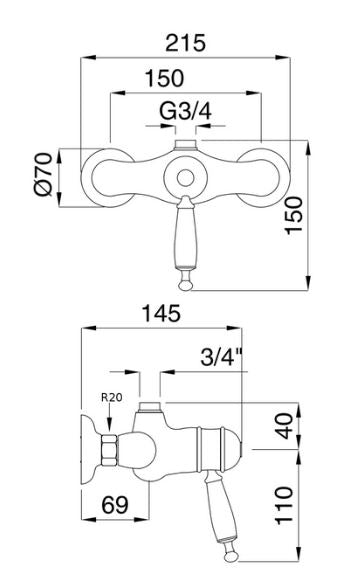 Oxford Thermostatic Shower Mixer Valve - Premium Bathroom Faucet for Modern Homes, Perfect for Spa-Like Showers and Water-Saving Installations