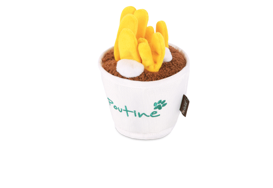 P.L.A.Y. Montreal Munchies Squeaky Plush Dog Toys for Small & Medium Breeds - Fun Interactive Chew Toy for Puppies & Adult Dogs - Perfect for Indoor Play, Training Rewards & Cuddling