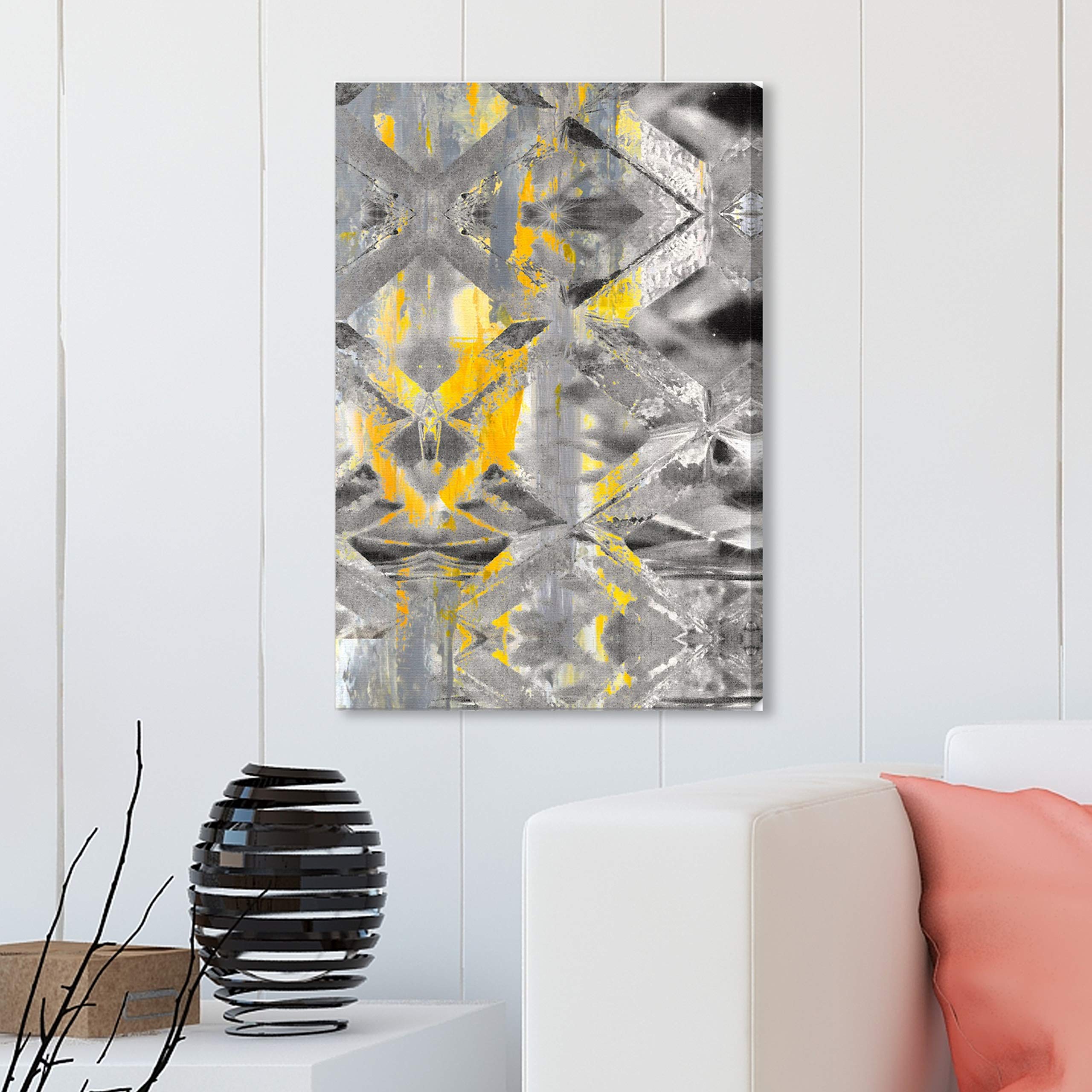 Abstract Wall Art Canvas Prints 'Gris Roca' - 20