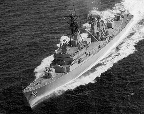 USS Charles F. Adams DDG-2 Navy Destroyer Laminated Poster 20x30 Inch - Home & Office Decor