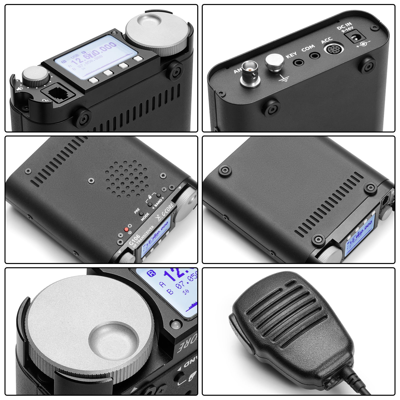 Xiegu G106 SDR HF Transceiver - 5W QRP Portable Radio with SSB CW AM WFM Modes | FT8 & Data Mode Support | Ideal for Ham Radio, Field Operations & Emergency Communications
