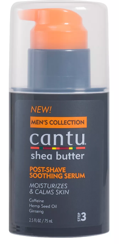 Cantu Men's Post Shave Soothing Serum 2.5 oz - Alcohol-Free After Shave Balm for Sensitive Skin - Reduces Razor Burn & Irritation - Perfect for Daily Shaving Routine & Beard Care