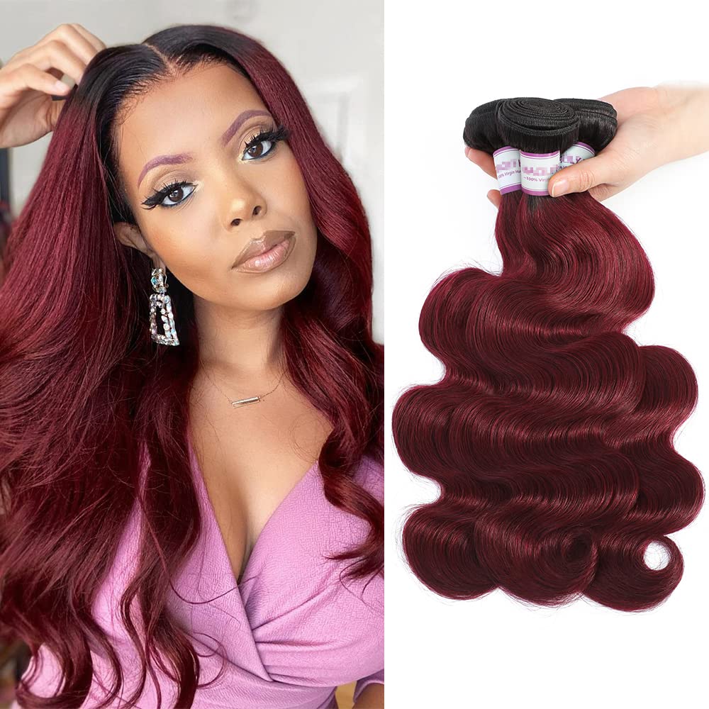 Brazilian Ombre Body Wave Human Hair Bundles 18